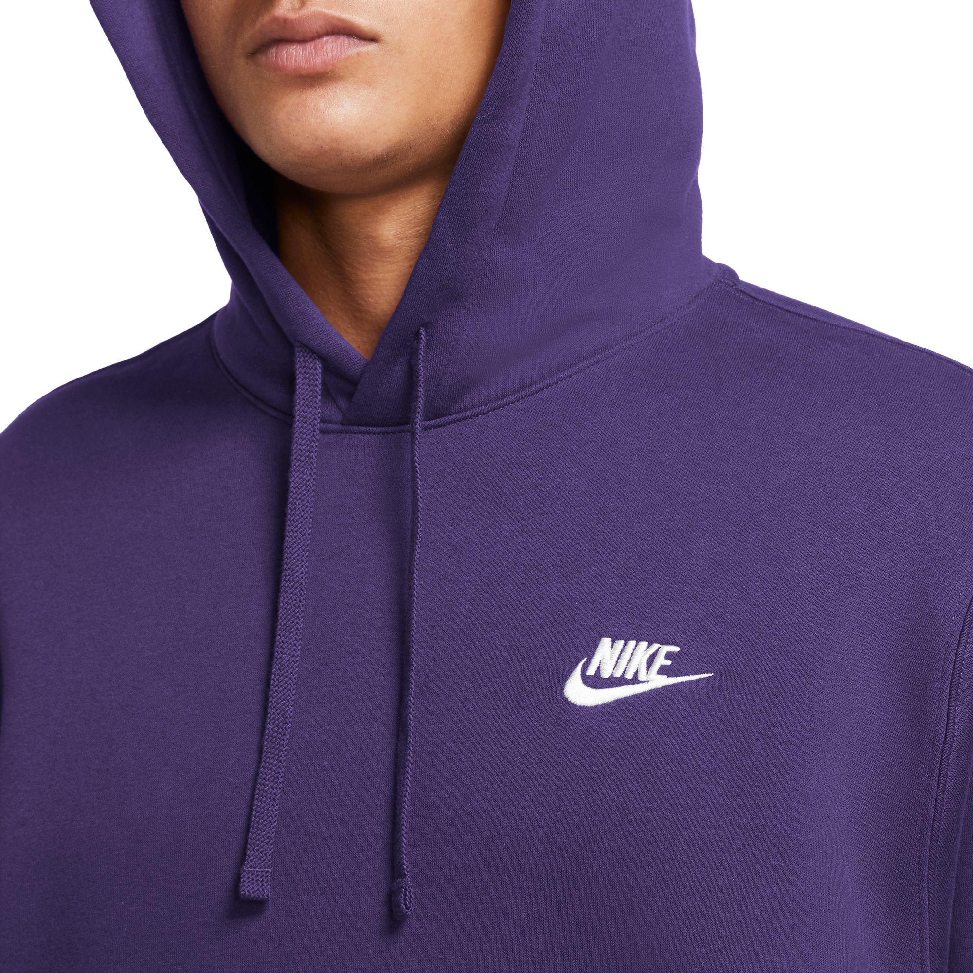 Men's Nike Sportswear Club Fleece Pullover Hoodie, Size: Medium, Purple