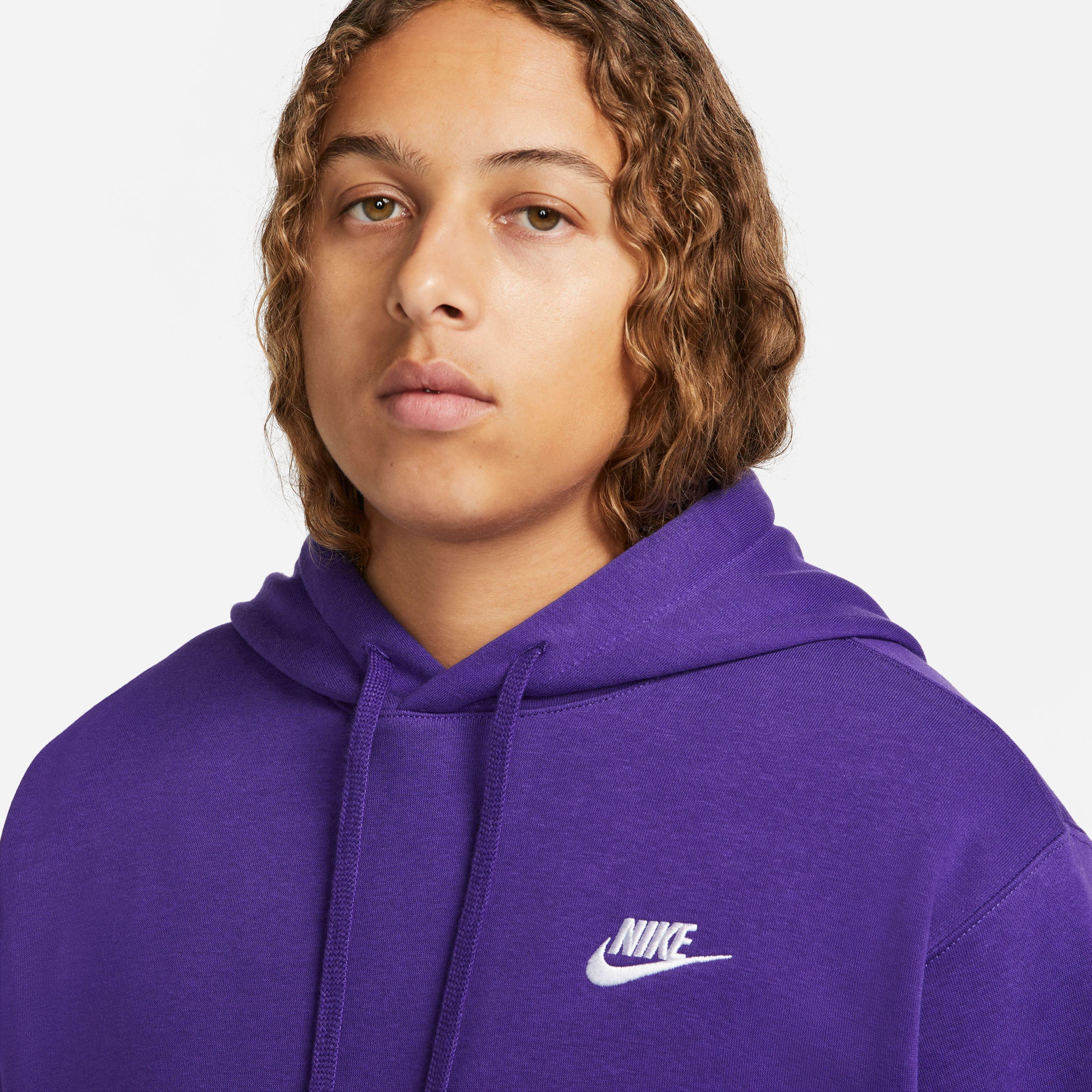 Nike sportswear store club fleece purple