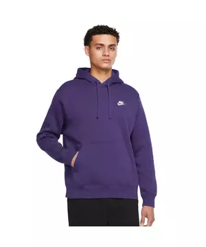 Nike Men's Fleece Hoodie-Purple