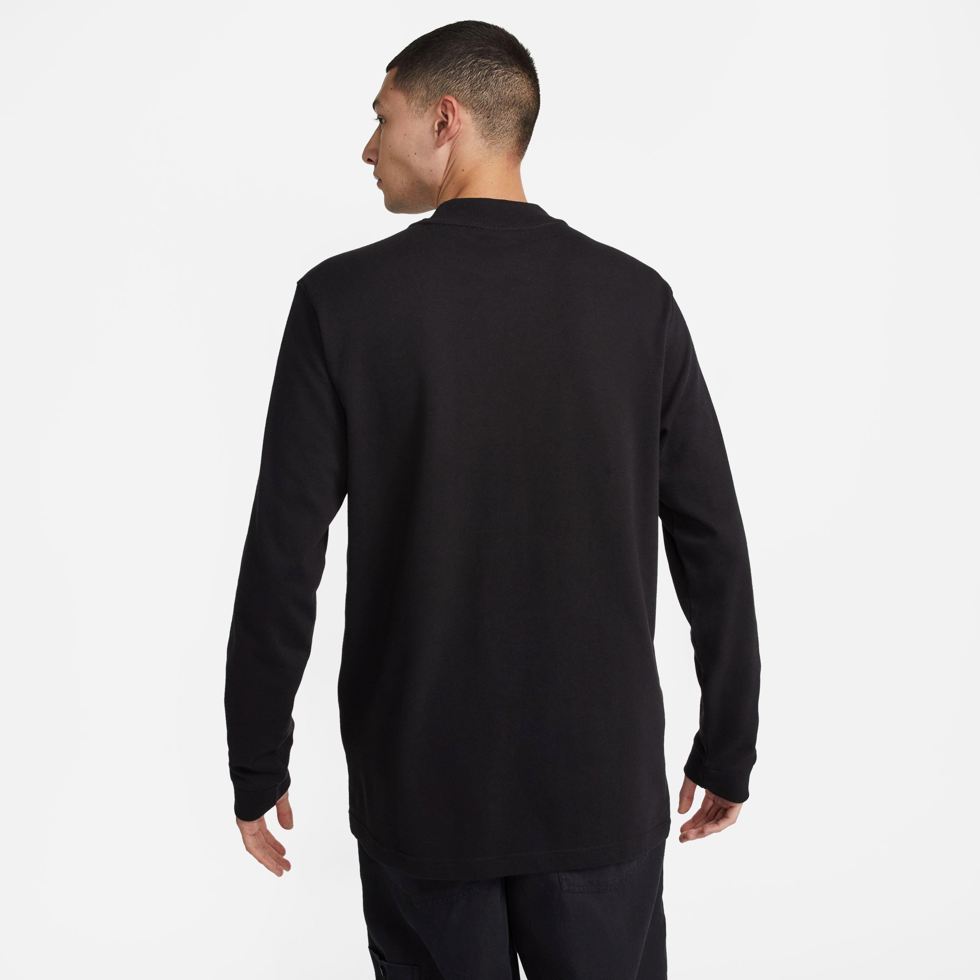 Nike Long-Sleeve Mock Neck Shirt Grey - PHANTOM/BLACK