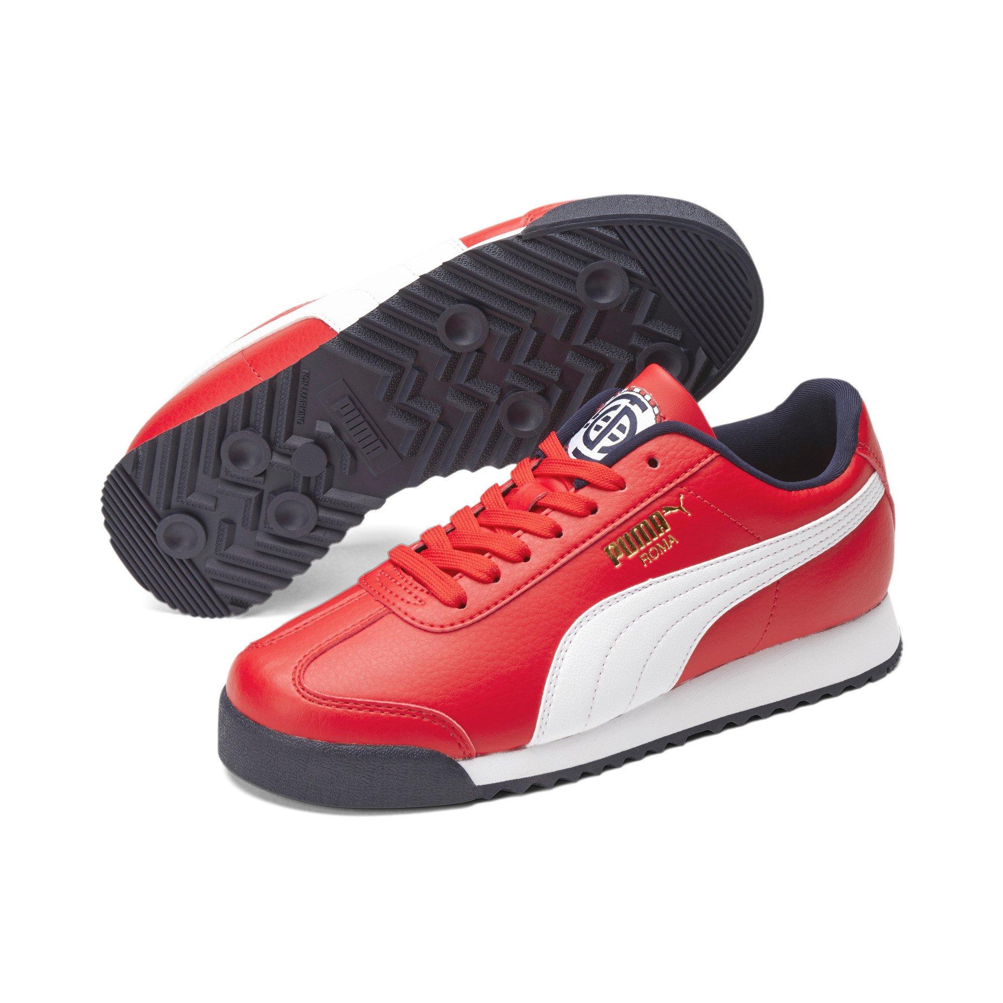 PUMA Roma Country Pack "USA" Grade School Boys' Shoe - RED/WHITE Thumbnail View 4