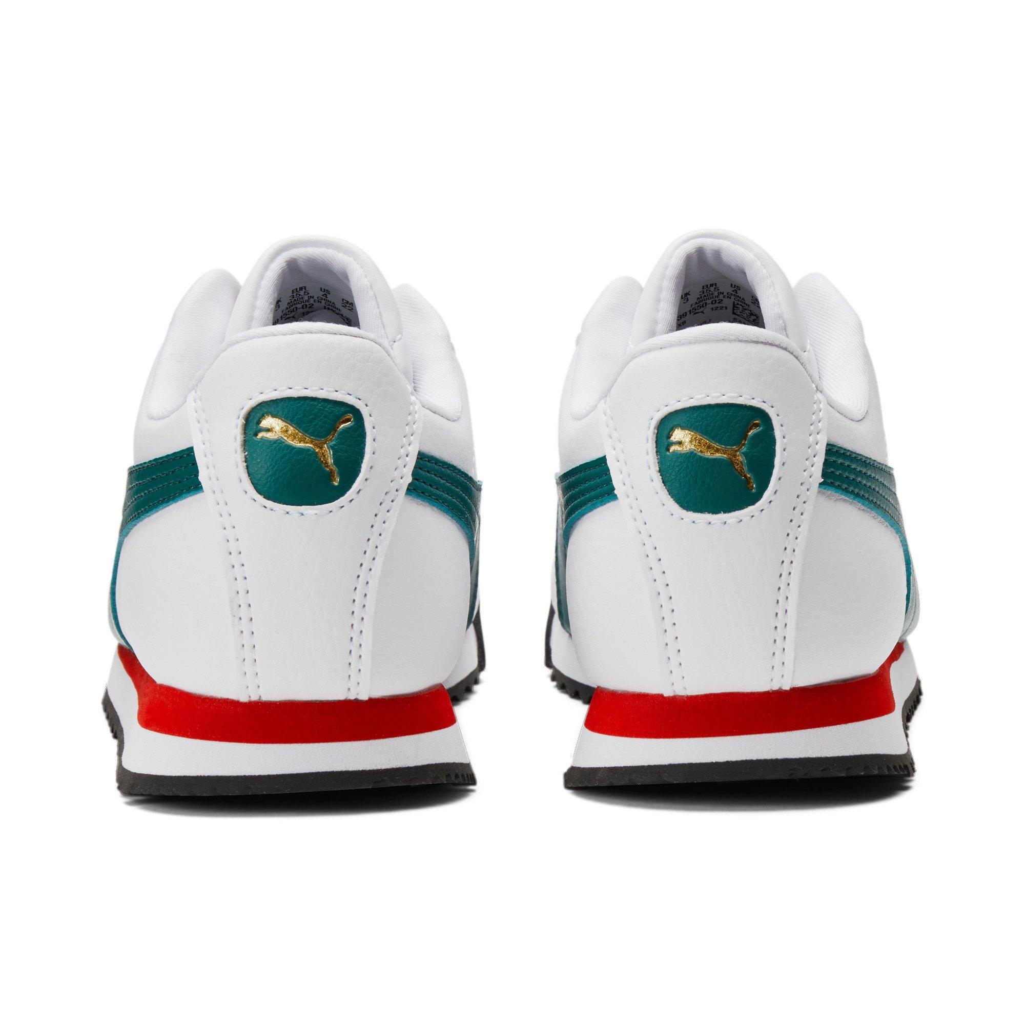 PUMA Roma Country Pack "Mexico" Grade School Boys' Shoe - WHITE/GREEN Thumbnail View 3