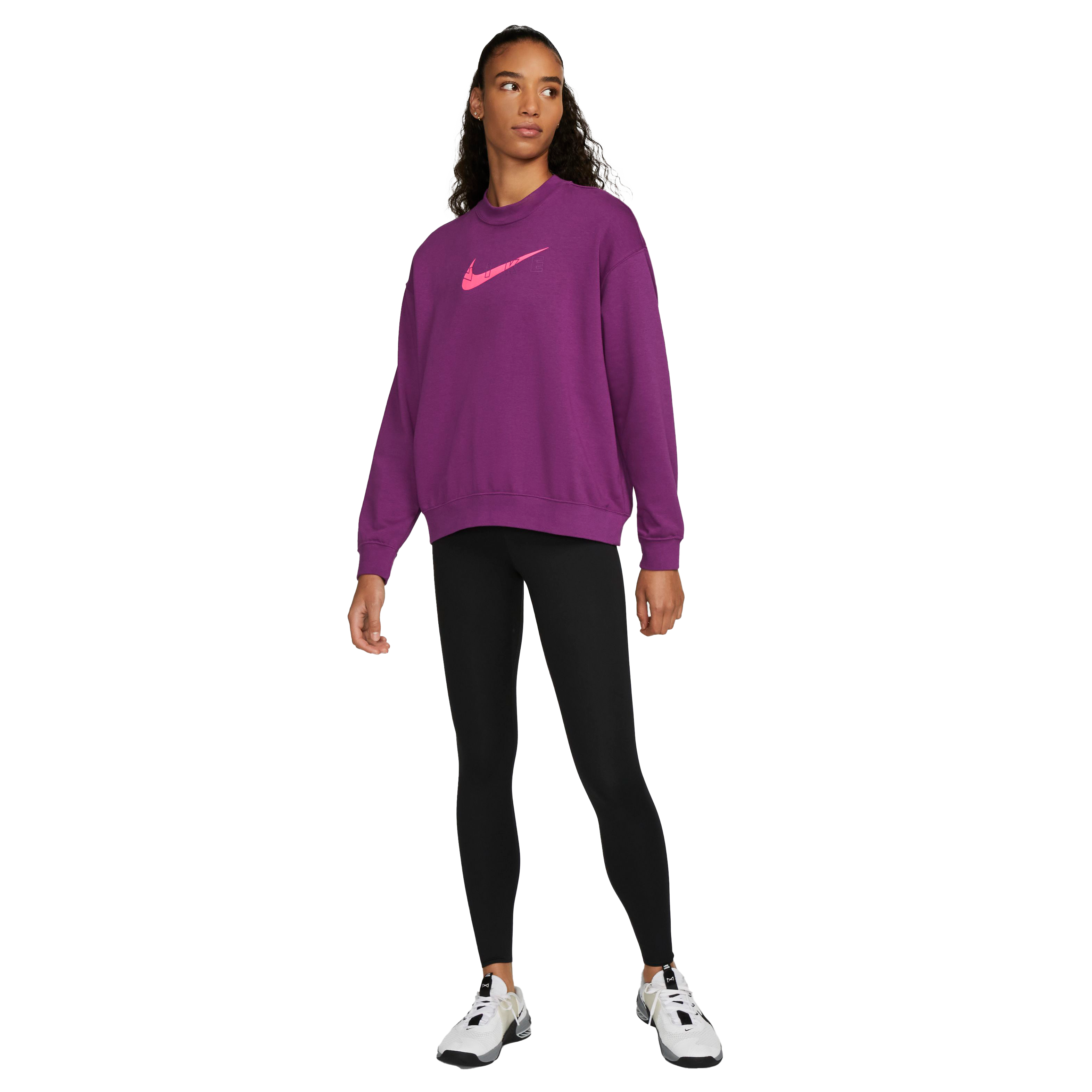 Nike Women's Dri-FIT Get Fit Graphic Training Crewneck Sweatshirt