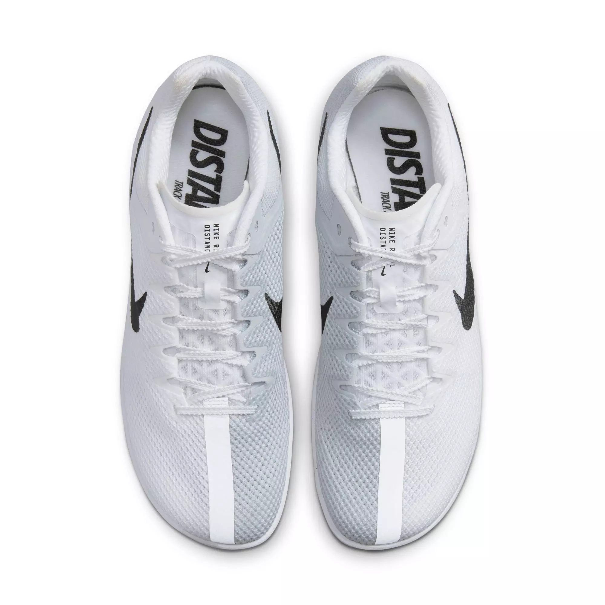 Nike Zoom Rival Distance "White/Black/Metallic Silver" Unisex Track Spike - WHITE/BLACK/SILVER