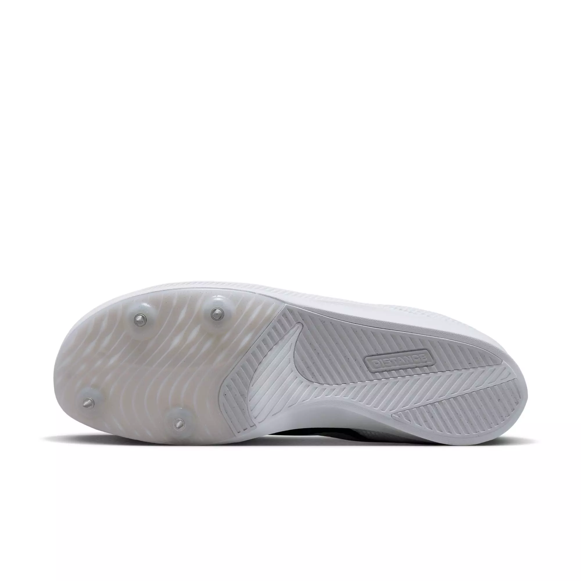 Nike Zoom Rival Distance "White/Black/Metallic Silver" Unisex Track Spike - WHITE/BLACK/SILVER