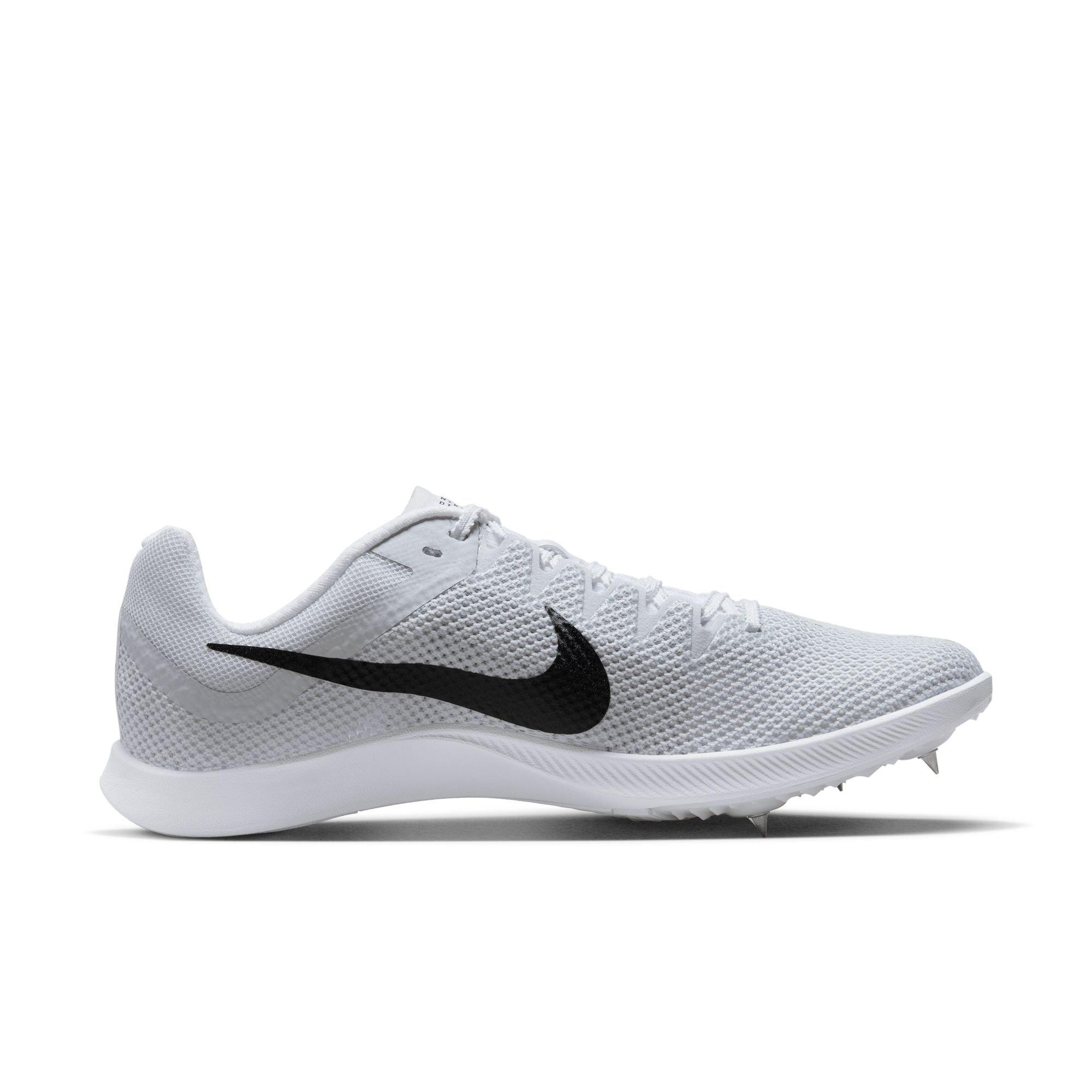 Nike Zoom Rival Distance "White/Black/Metallic Silver" Unisex Track Spike - WHITE/BLACK/SILVER Thumbnail View 2