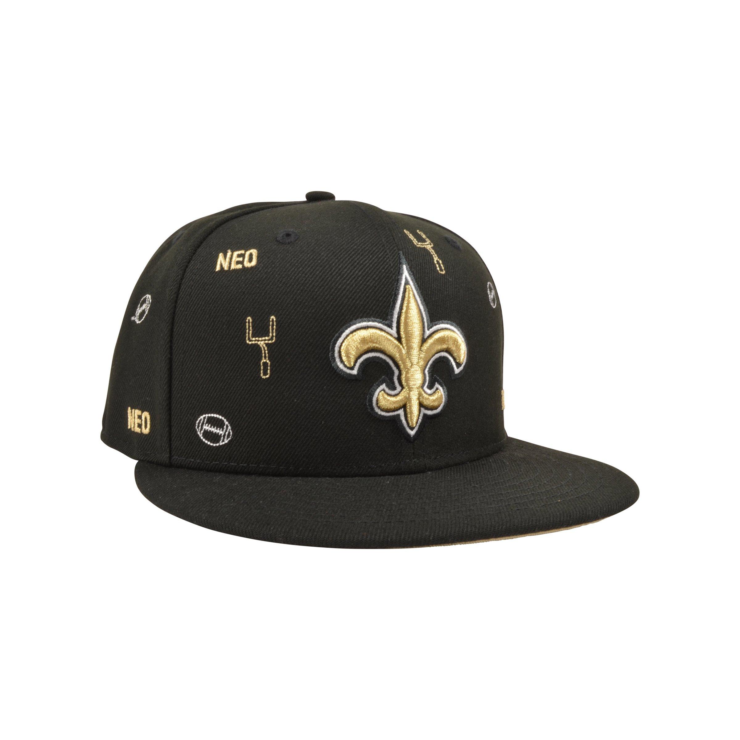 New Era 59Fifty Men Cap NFL Team New Orleans Saints Logo Mix Hat 7