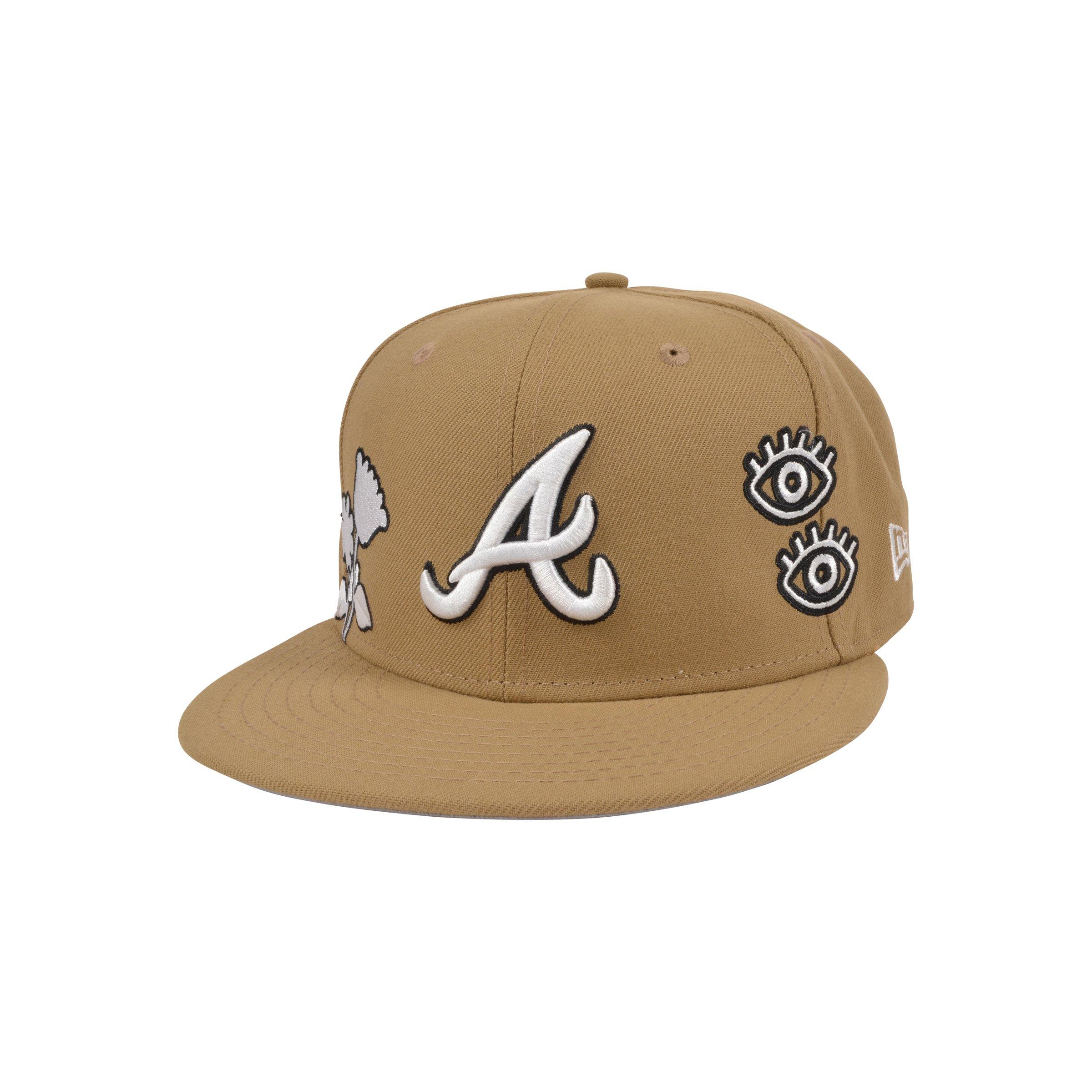 Men's New Era Khaki Atlanta Braves 59FIFTY Fitted Hat