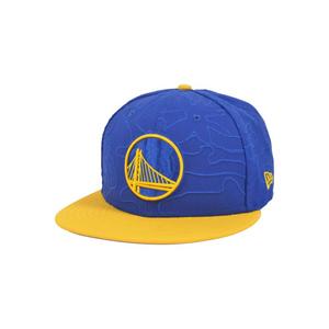 New Era 9FIFTY Clear Feature Golden State Warriors Snapback Hat Royal Blue