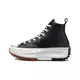 Converse Run Star Hike Platform Leather "Black/White" Unisex Shoe - BLACK/WHITE Thumbnail View 2