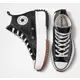 Converse Run Star Hike Platform Leather "Black/White" Unisex Shoe - BLACK/WHITE Thumbnail View 3