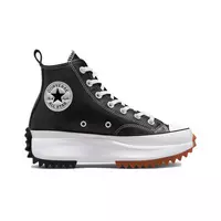 Converse Run Star Hike Platform Leather "Black/White" Unisex Shoe - BLACK/WHITE