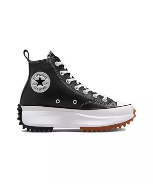 Converse Star Hike Platform Leather "Black/White" Unisex - Hibbett | City Gear