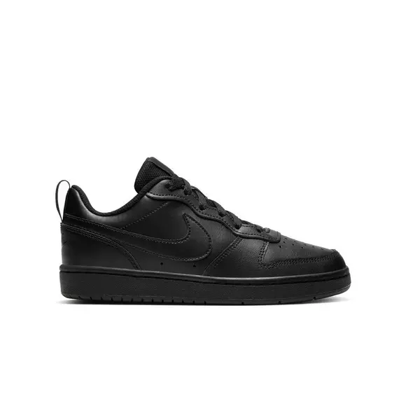Desilusión Sarabo árabe Tendencia Nike Court Borough Low 2 "Black/Black" Grade School Boys' Shoe