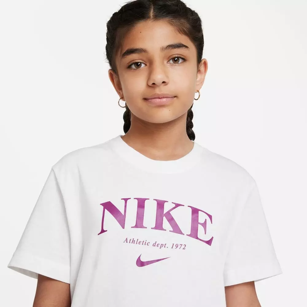 Nike Big Girls' Trend Tee - WHITE