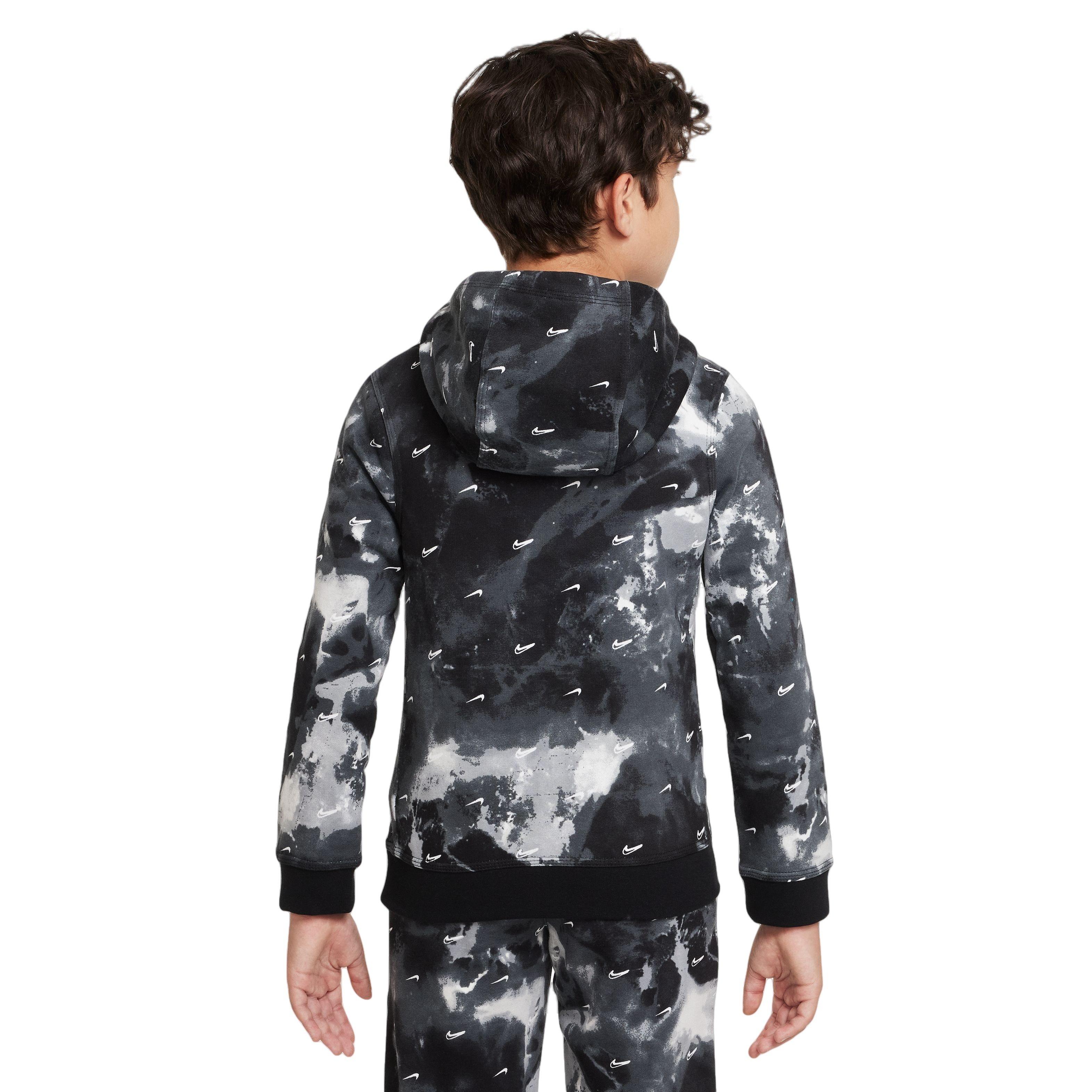 Nike Big Boys Sportswear Club Galaxy Fleece AOP Pullover Hoodie