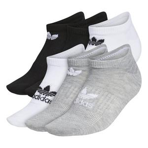 adidas Women's Classic Superlite No-Show Socks (6 Pairs)-Black/White/Grey