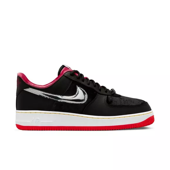 NWT Nike Air Force 1 Low Bred Black Gym Red Sneakers Men's 9.5 2016  AUTHENTIC