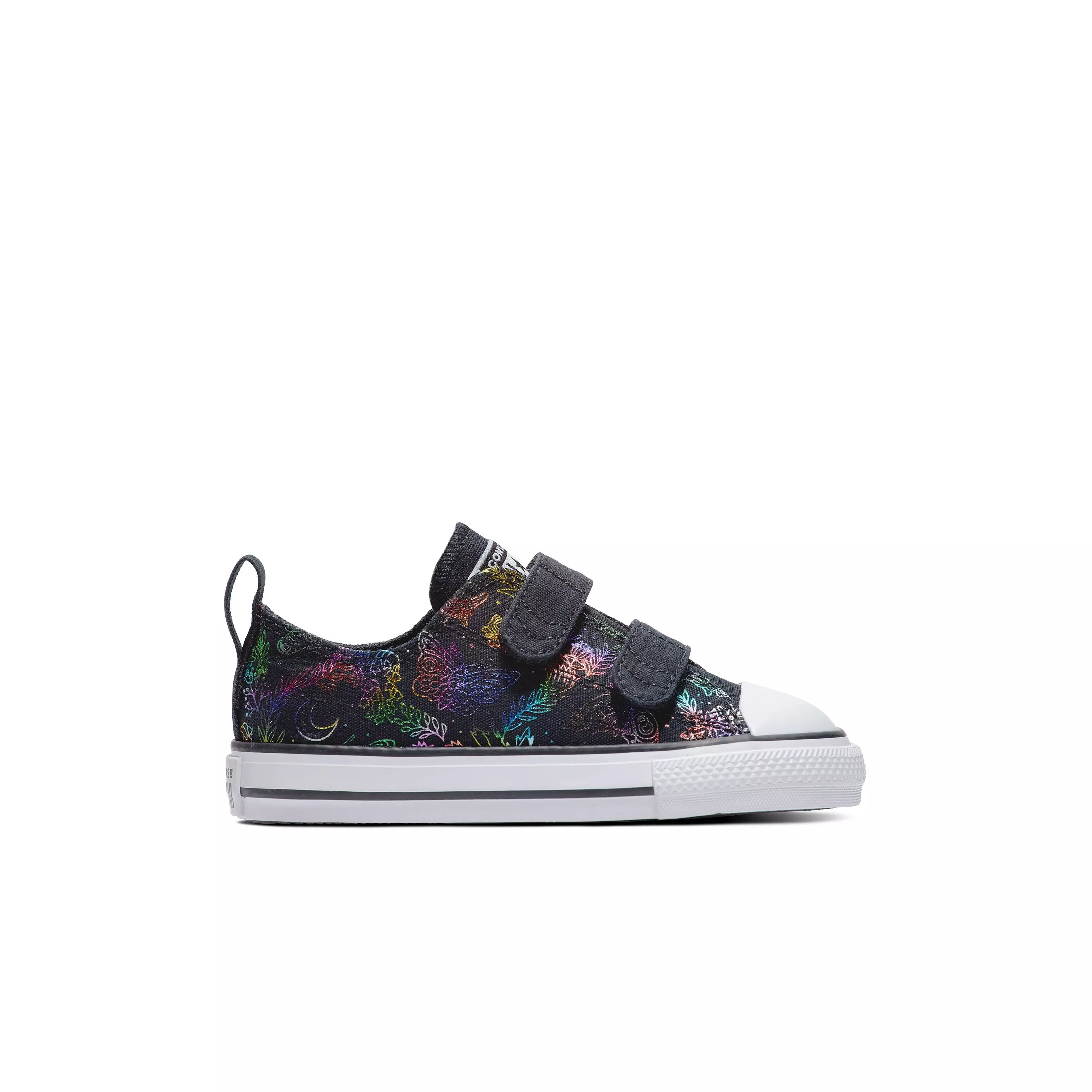 Converse Chuck Taylor All Star "Rainbow Butterfly" Toddler Girls' Shoe - BLACK