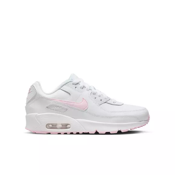 Ontwikkelen een vergoeding barst Nike Air Max 90 LTR "White/Pink Foam" Grade School Girls' Shoe