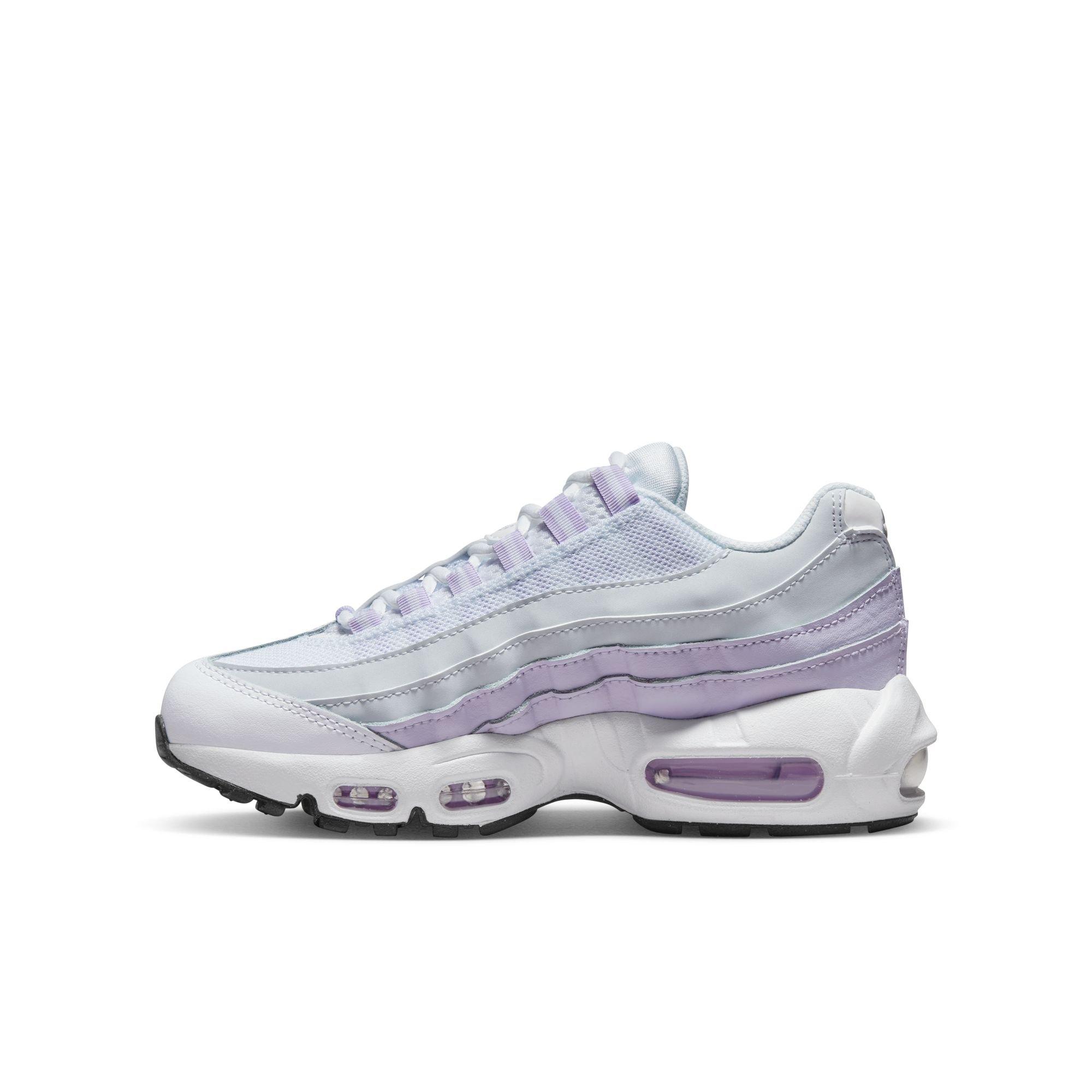 Nike Air Max 95 Recraft "Inner Shine" Grade School Girls' Shoe - WHITE/GREY/PURPLE Thumbnail View 4