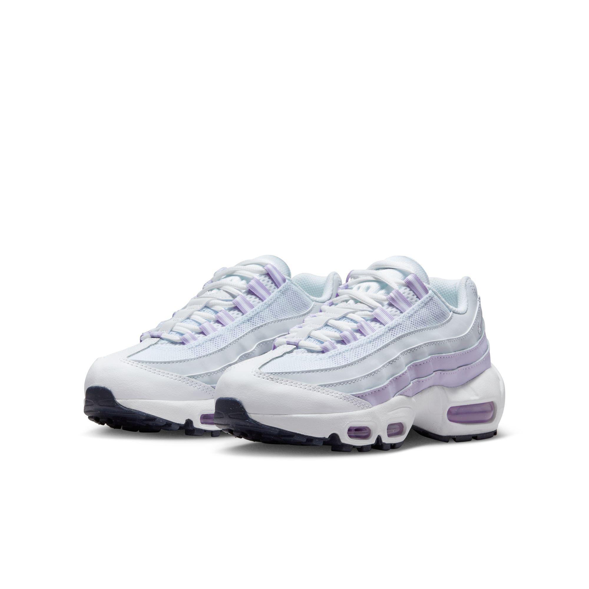 Nike Air Max 95 Recraft "Inner Shine" Grade School Girls' Shoe - WHITE/GREY/PURPLE Thumbnail View 5