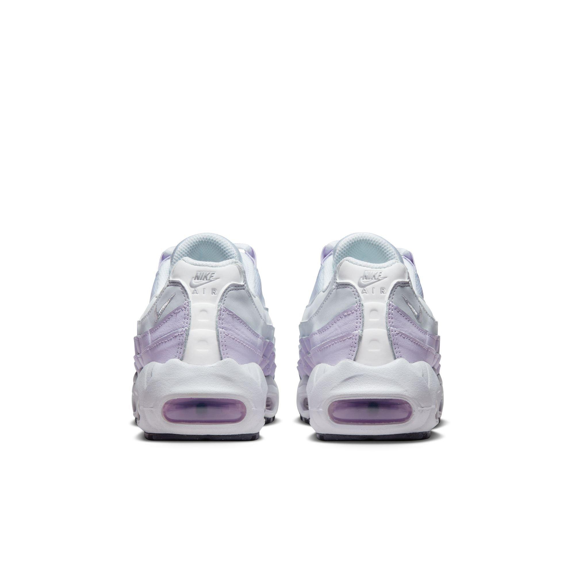 Nike Air Max 95 Recraft "Inner Shine" Grade School Girls' Shoe - WHITE/GREY/PURPLE Thumbnail View 6