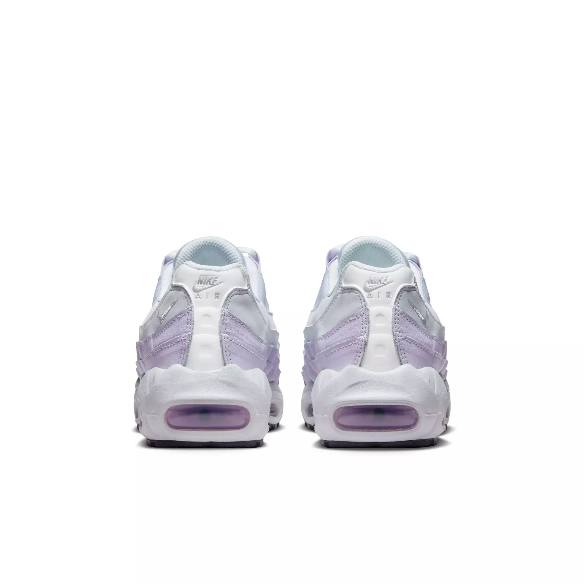 Nike Air Max 95 Recraft "Inner Shine" Grade School Girls' Shoe - WHITE/GREY/PURPLE