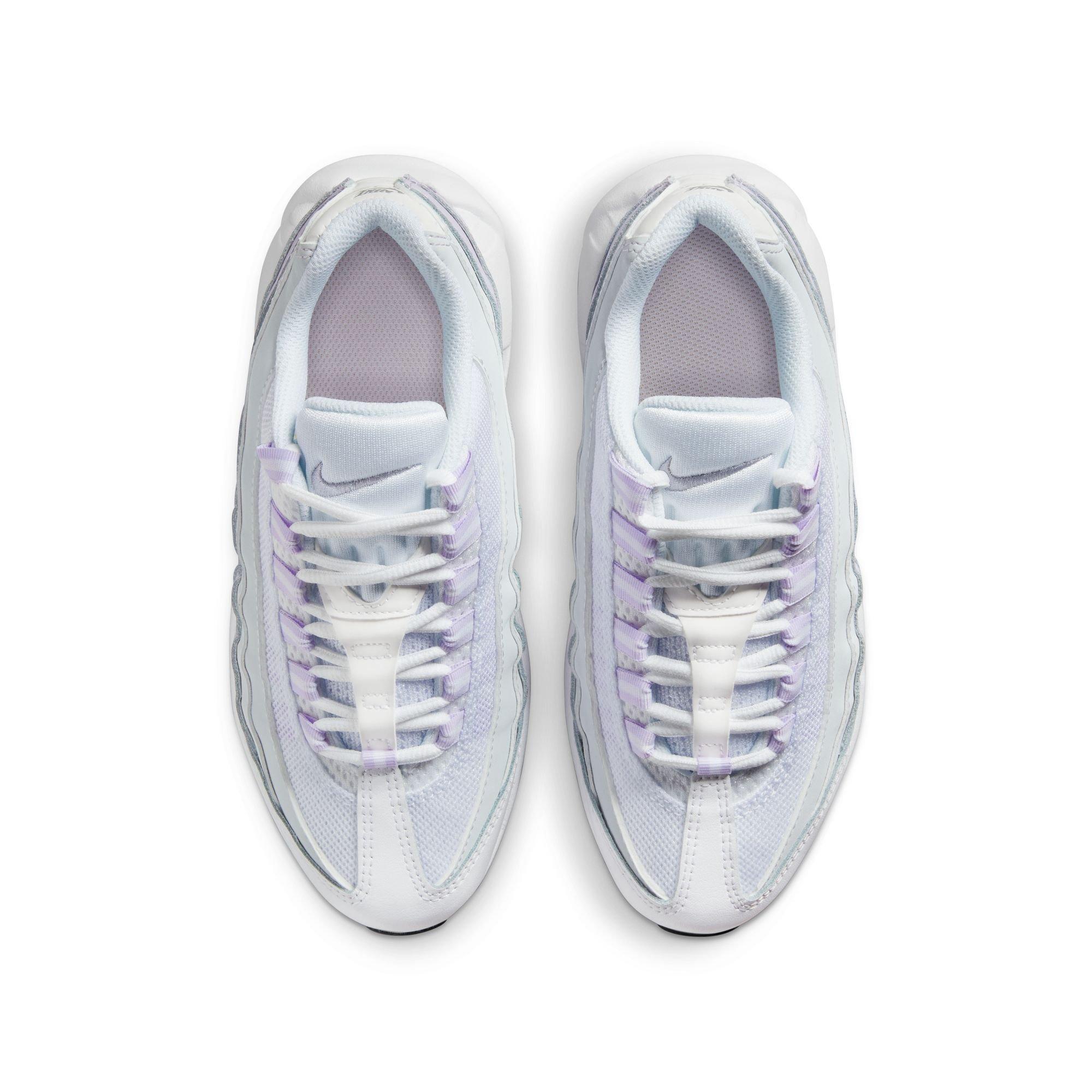 Nike Air Max 95 Recraft "Inner Shine" Grade School Girls' Shoe - WHITE/GREY/PURPLE Thumbnail View 7