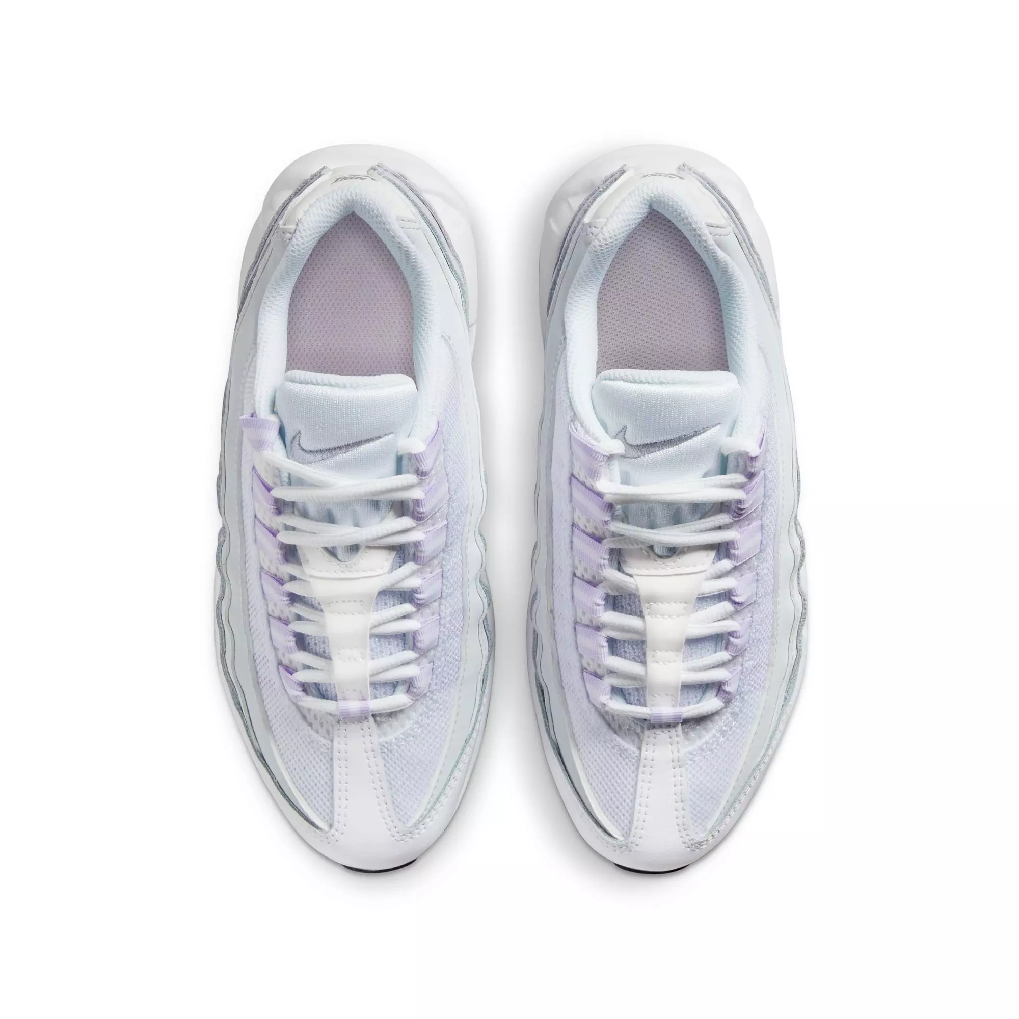 Nike Air Max 95 Recraft "Inner Shine" Grade School Girls' Shoe - WHITE/GREY/PURPLE