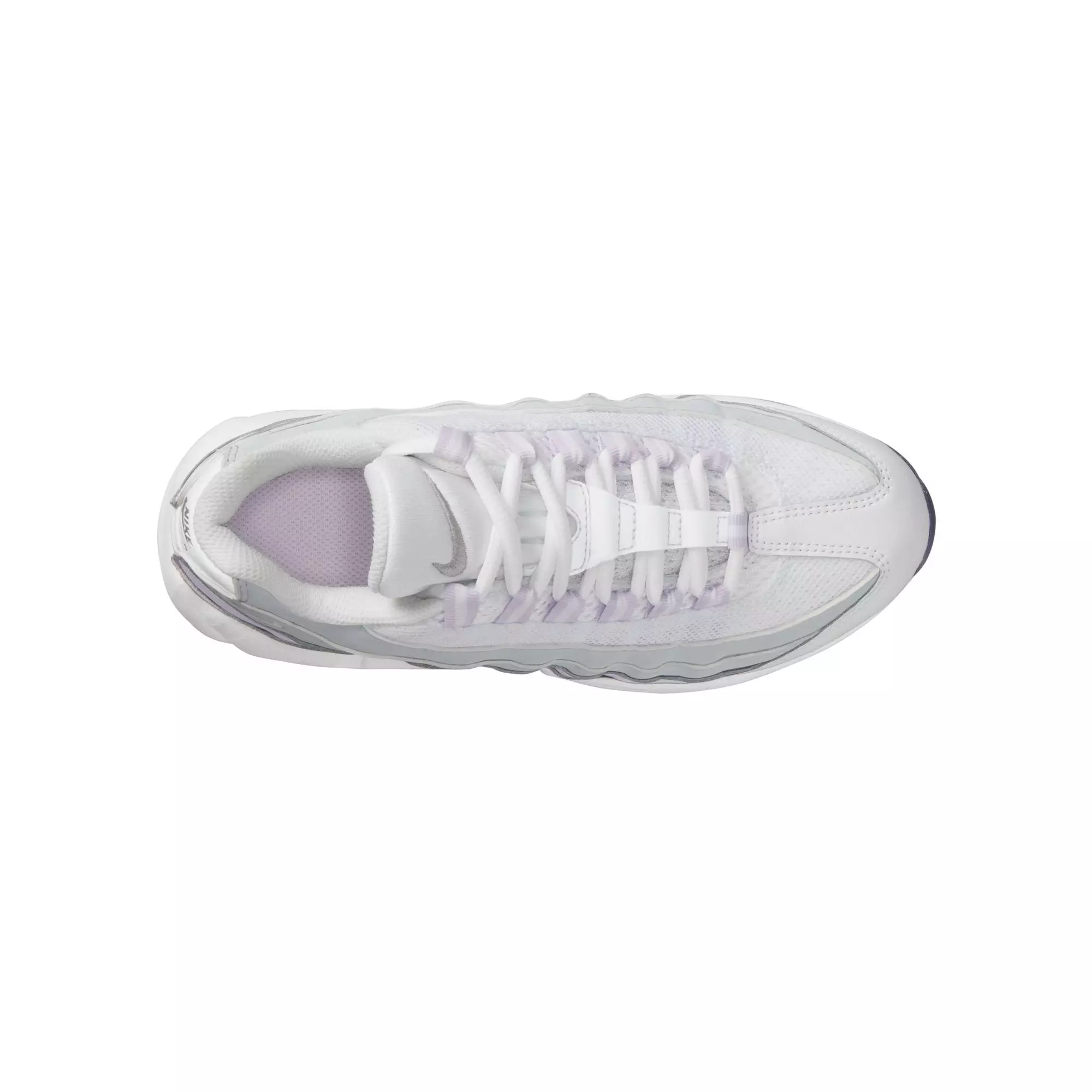 Nike Air Max 95 Recraft "Inner Shine" Grade School Girls' Shoe - WHITE/GREY/PURPLE