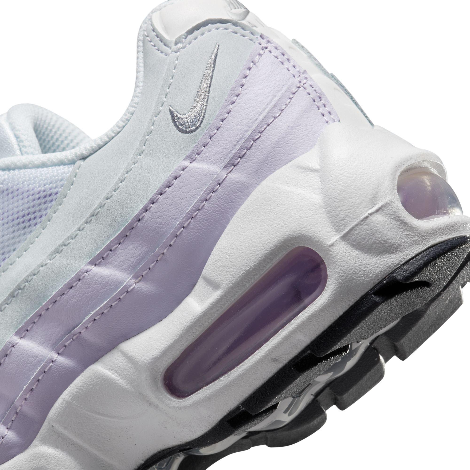 Nike Air Max 95 Recraft "Inner Shine" Grade School Girls' Shoe - WHITE/GREY/PURPLE Thumbnail View 11