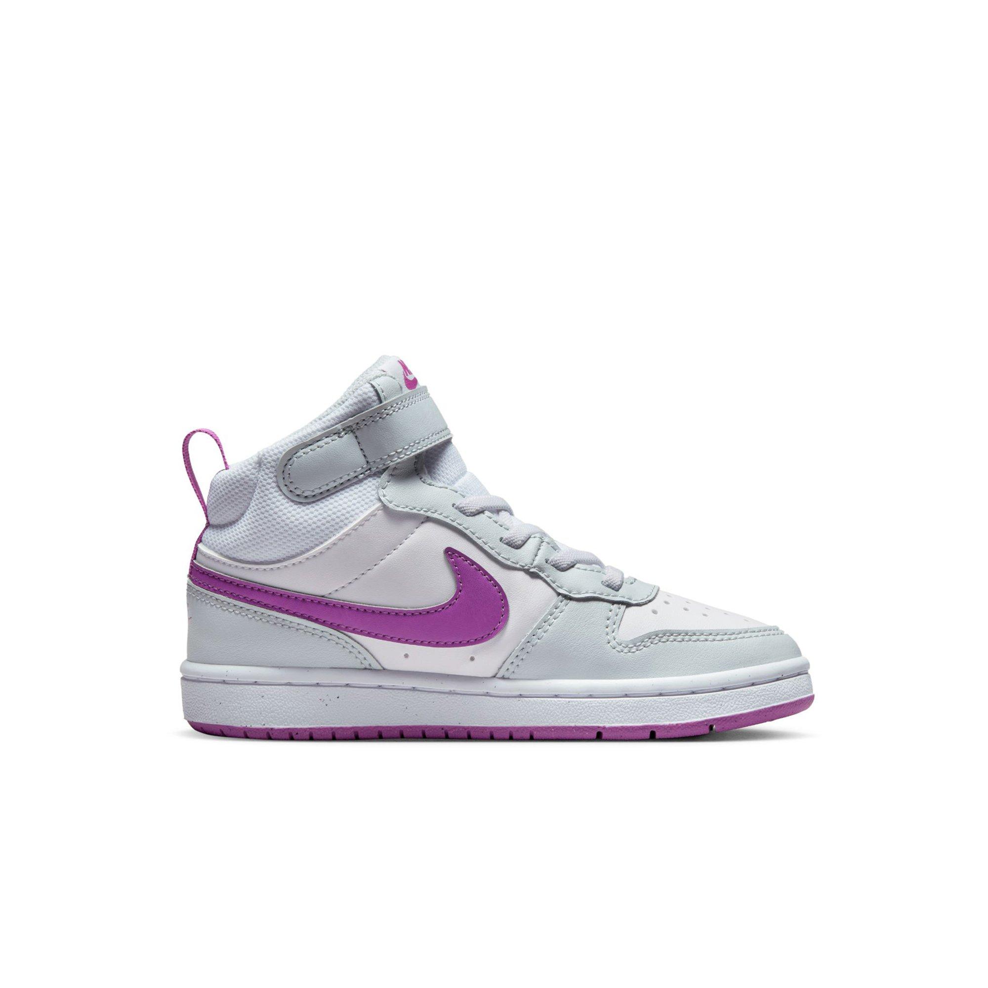 bicapa Etapa Araña de tela en embudo Nike Court Borough Mid 2 "Inner Shine" Preschool Girls' Shoe