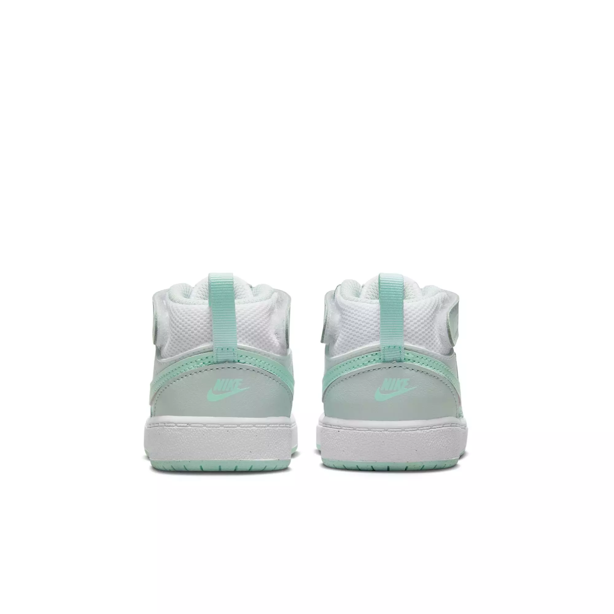 Nike Court Borough Mid 2 "Pure Platinum/Mint Foam/White" Toddler Girls' Shoe - WHITE/MINT