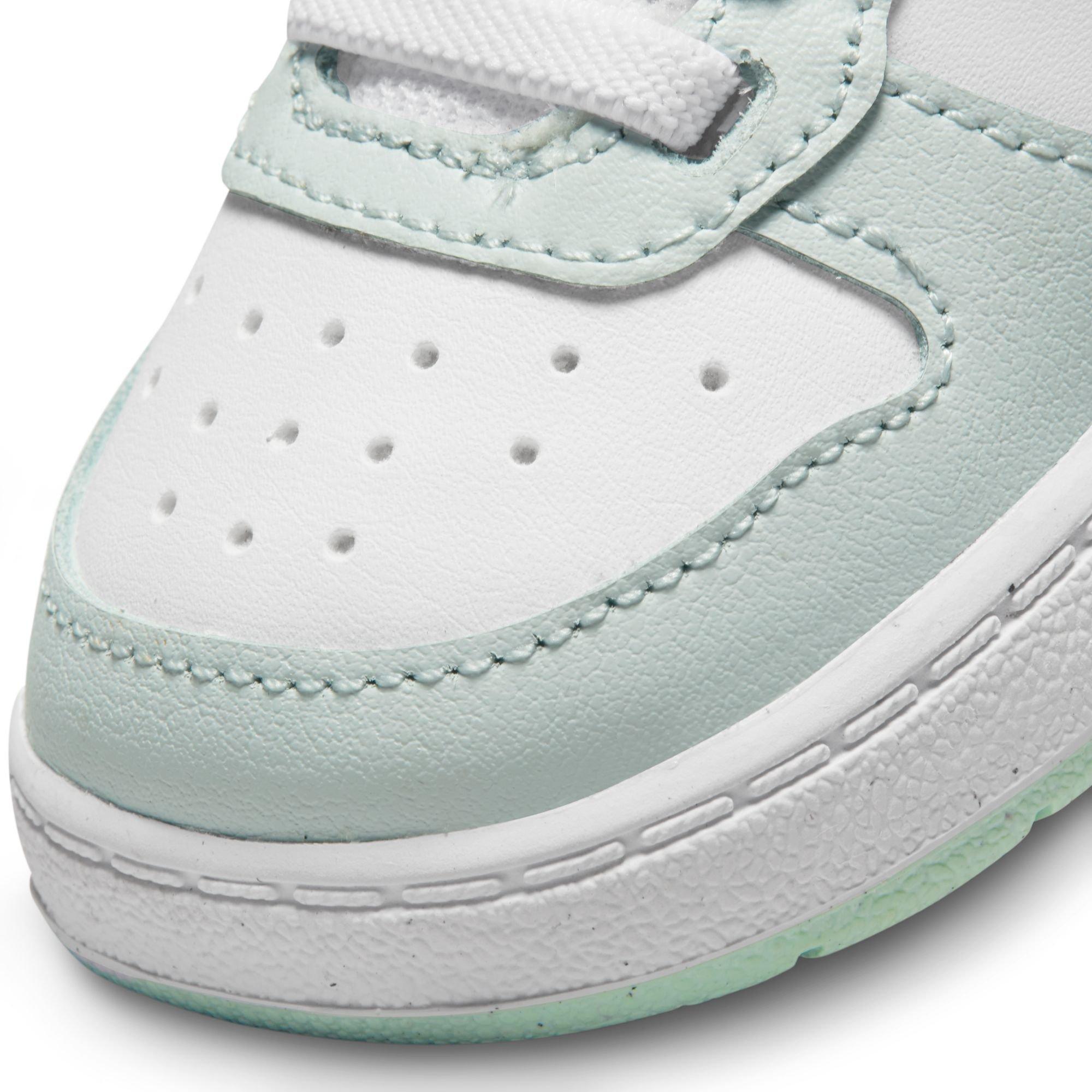 Nike Court Borough Mid 2 "Pure Platinum/Mint Foam/White" Toddler Girls' Shoe - WHITE/MINT Thumbnail View 3