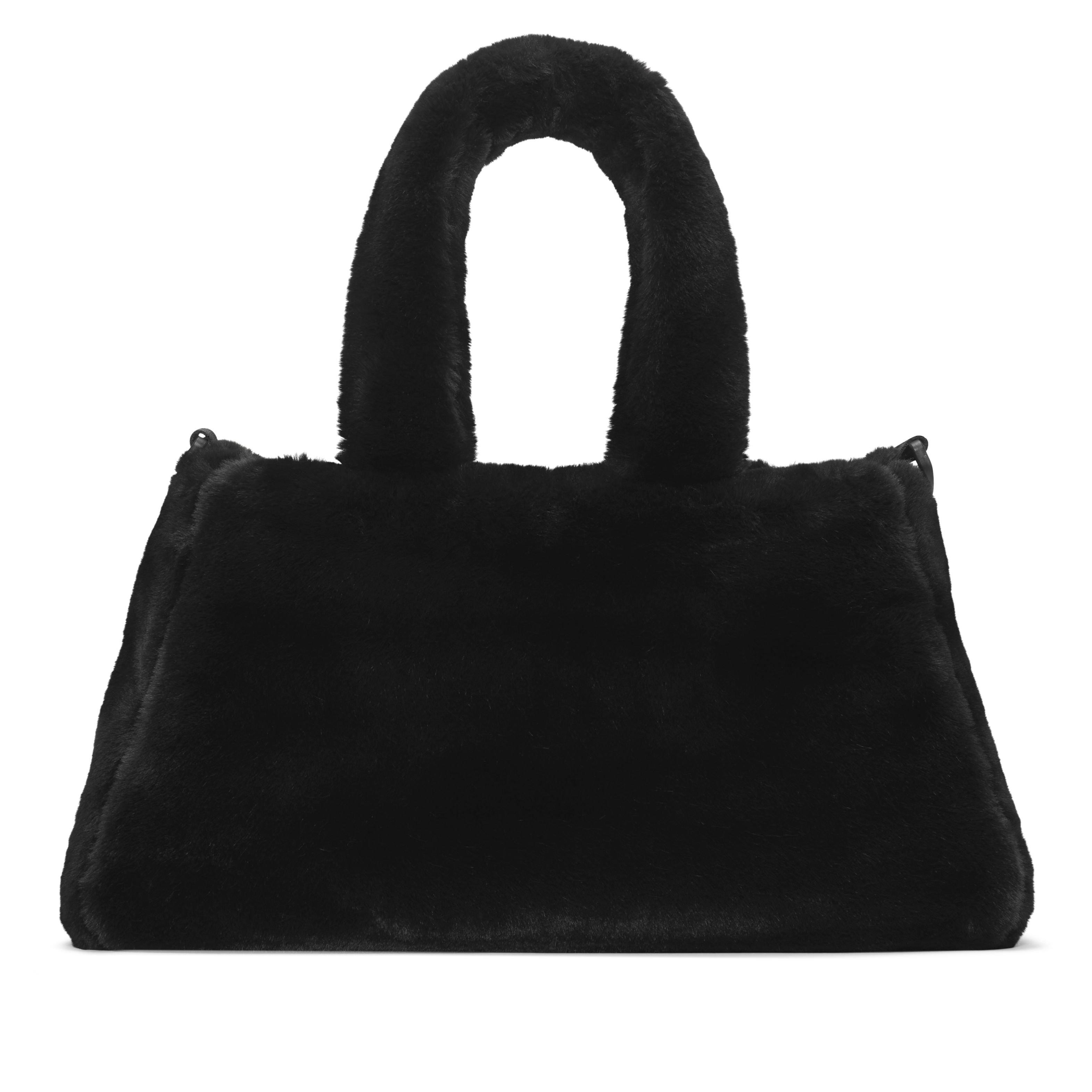 Nike Sportswear Faux Fur Tote Bag-Black