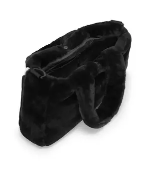 Nike Faux Fur Tote Bag Black - FW22 - US