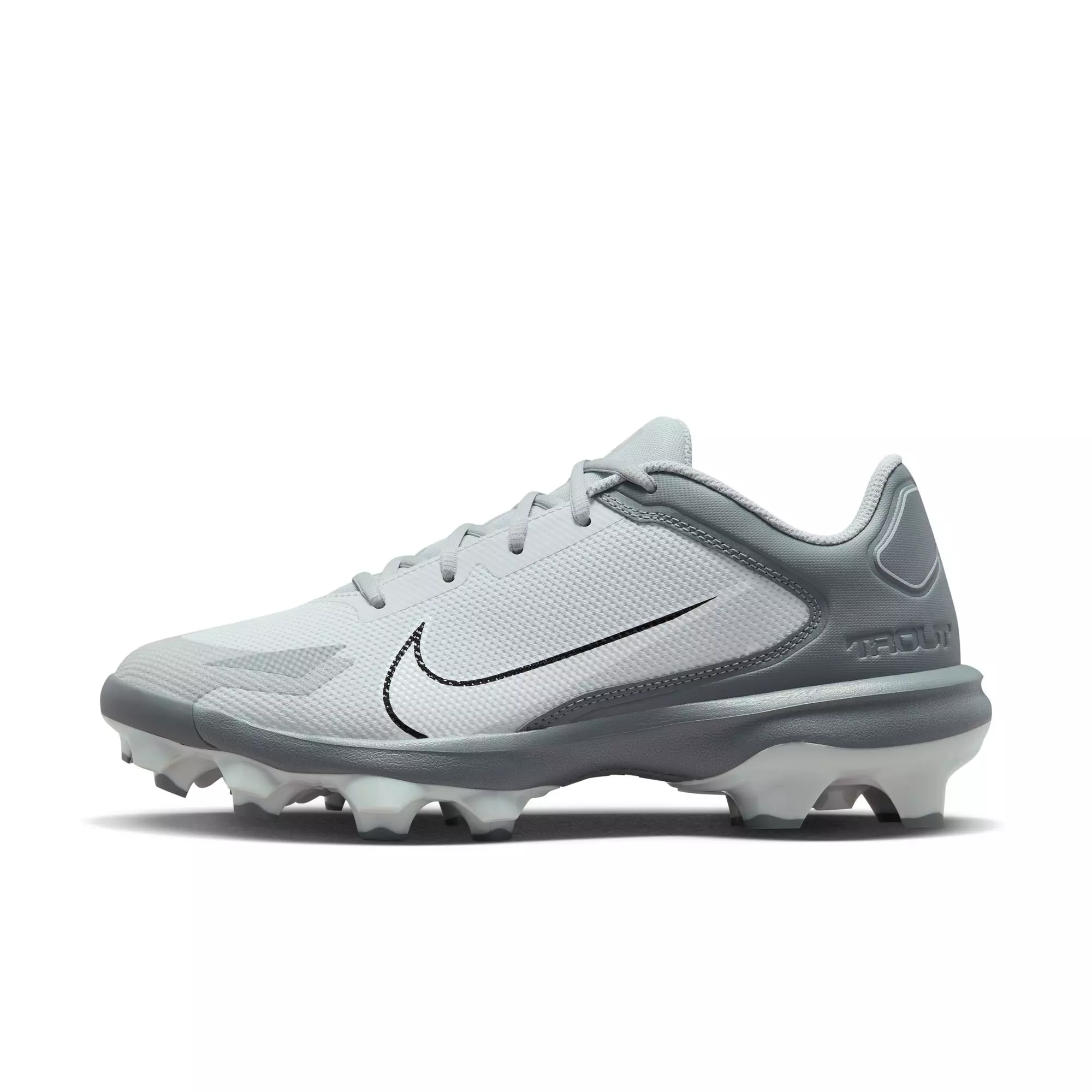 Nike Force Trout 8 Pro MCS "Cool Grey/White/Wolf Grey/Pure Platinum" Men's Baseball Cleat - GREY/WHITE
