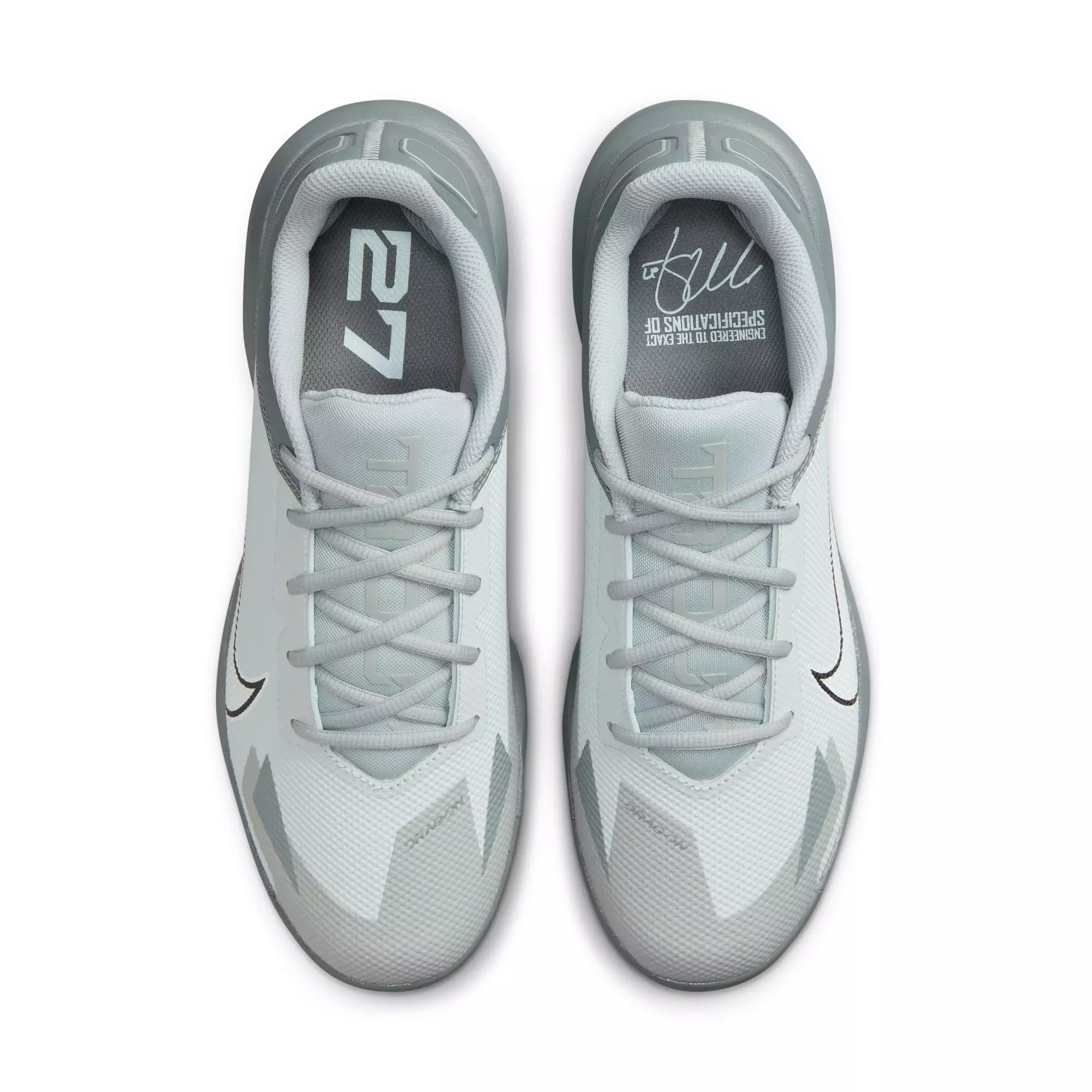 Nike Force Trout 8 Pro MCS "Cool Grey/White/Wolf Grey/Pure Platinum" Men's Baseball Cleat - GREY/WHITE