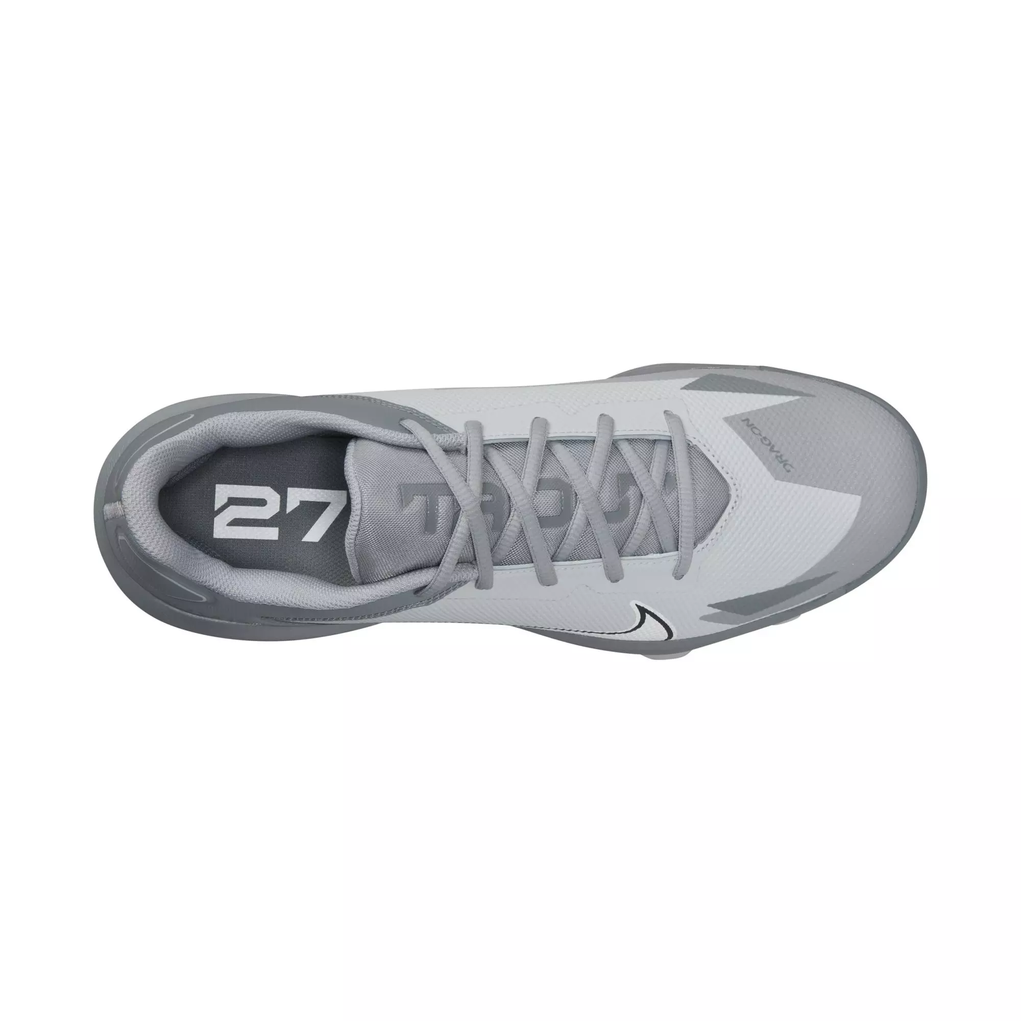 Nike Force Trout 8 Pro MCS "Cool Grey/White/Wolf Grey/Pure Platinum" Men's Baseball Cleat - GREY/WHITE