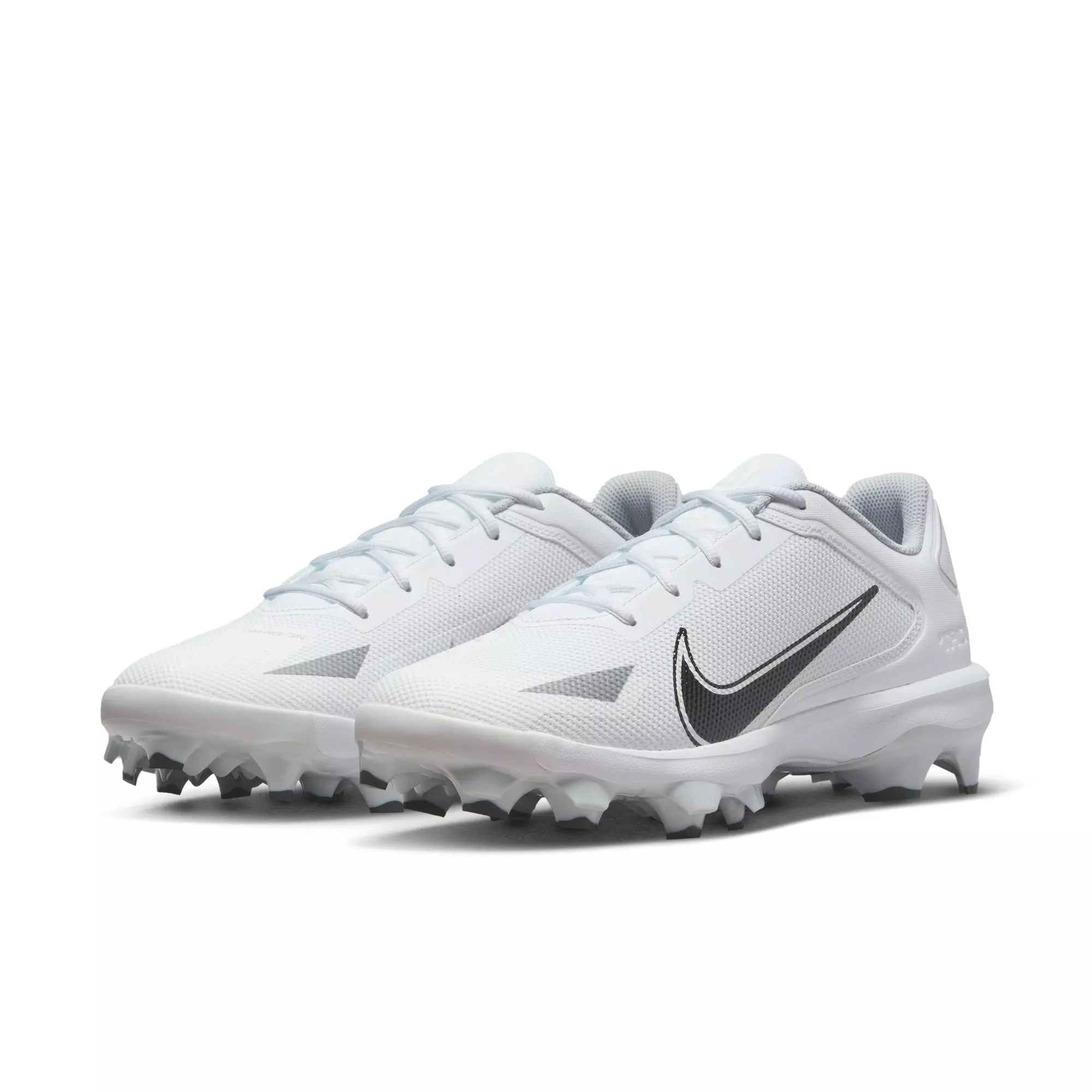 Nike Force Trout 8 Pro MCS "White/Black/Wolf Grey/Pure Platinum" Men's Baseball Cleat - WHITE/GREY