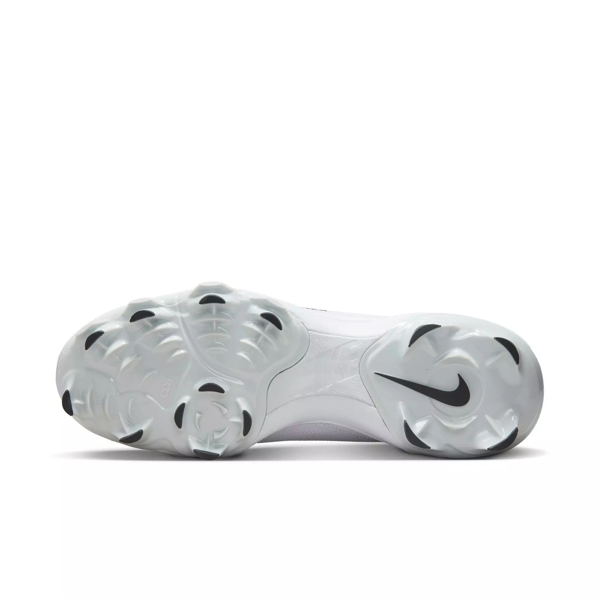 Nike Force Trout 8 Pro MCS "White/Black/Wolf Grey/Pure Platinum" Men's Baseball Cleat - WHITE/GREY