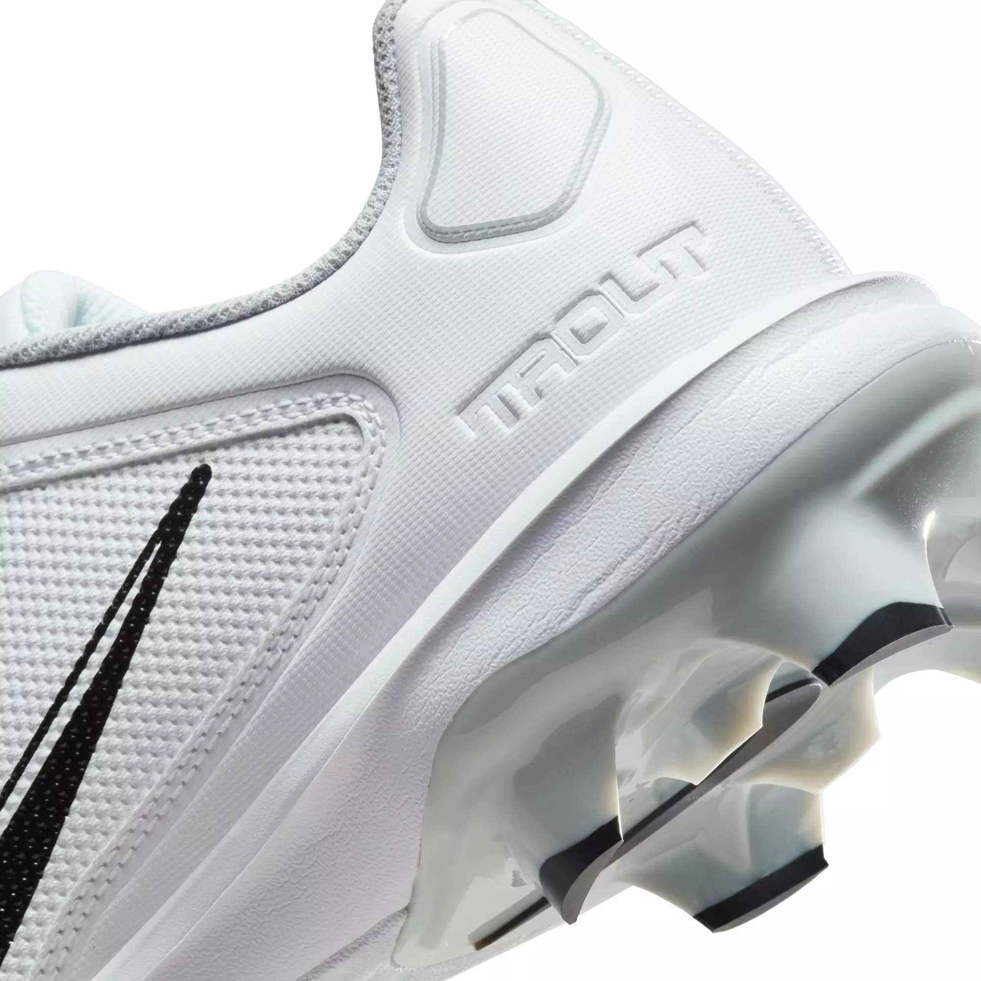 Nike Force Trout 8 Pro MCS "White/Black/Wolf Grey/Pure Platinum" Men's Baseball Cleat - WHITE/GREY