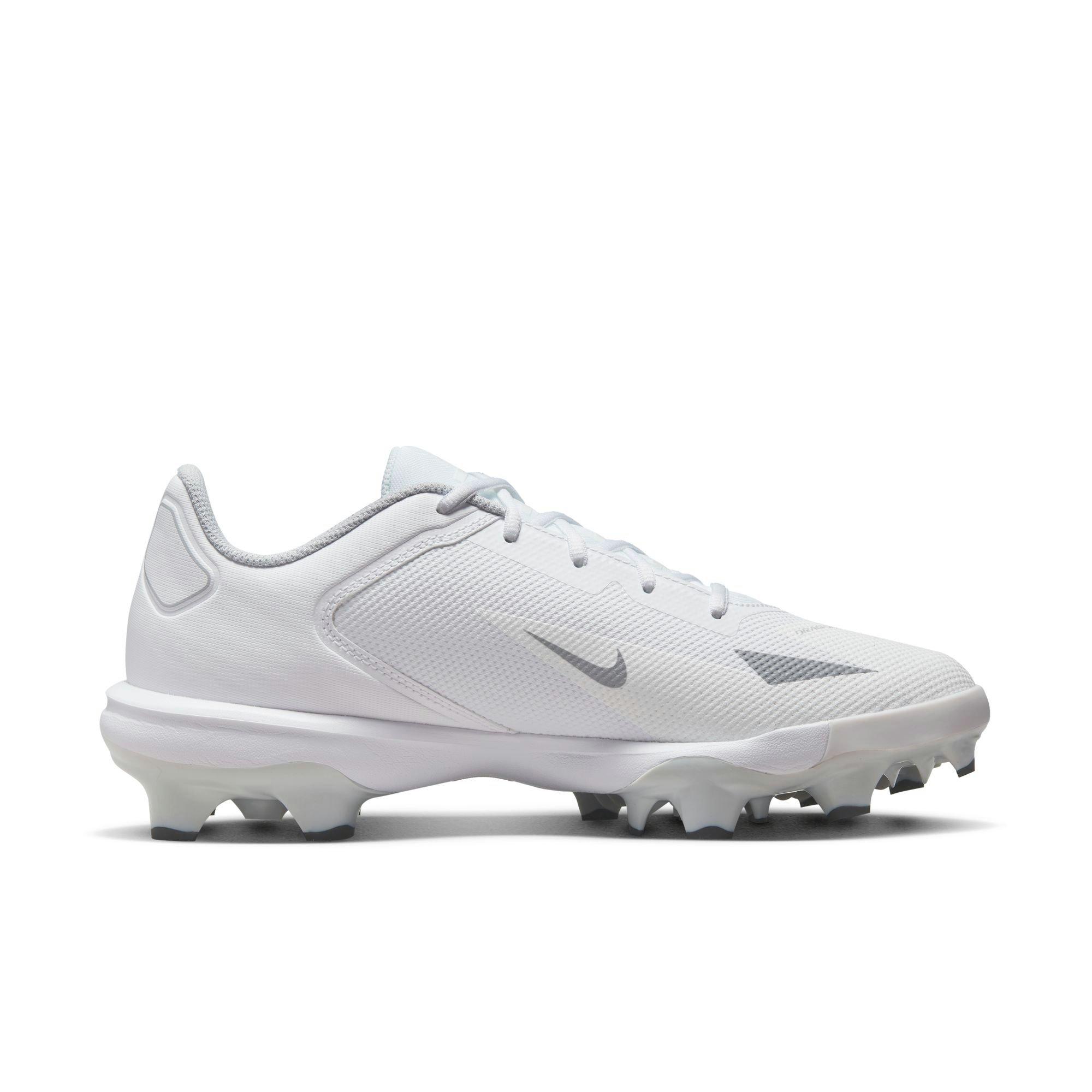 Nike Force Trout 8 Pro MCS "White/Black/Wolf Grey/Pure Platinum" Men's Baseball Cleat - WHITE/GREY Thumbnail View 2
