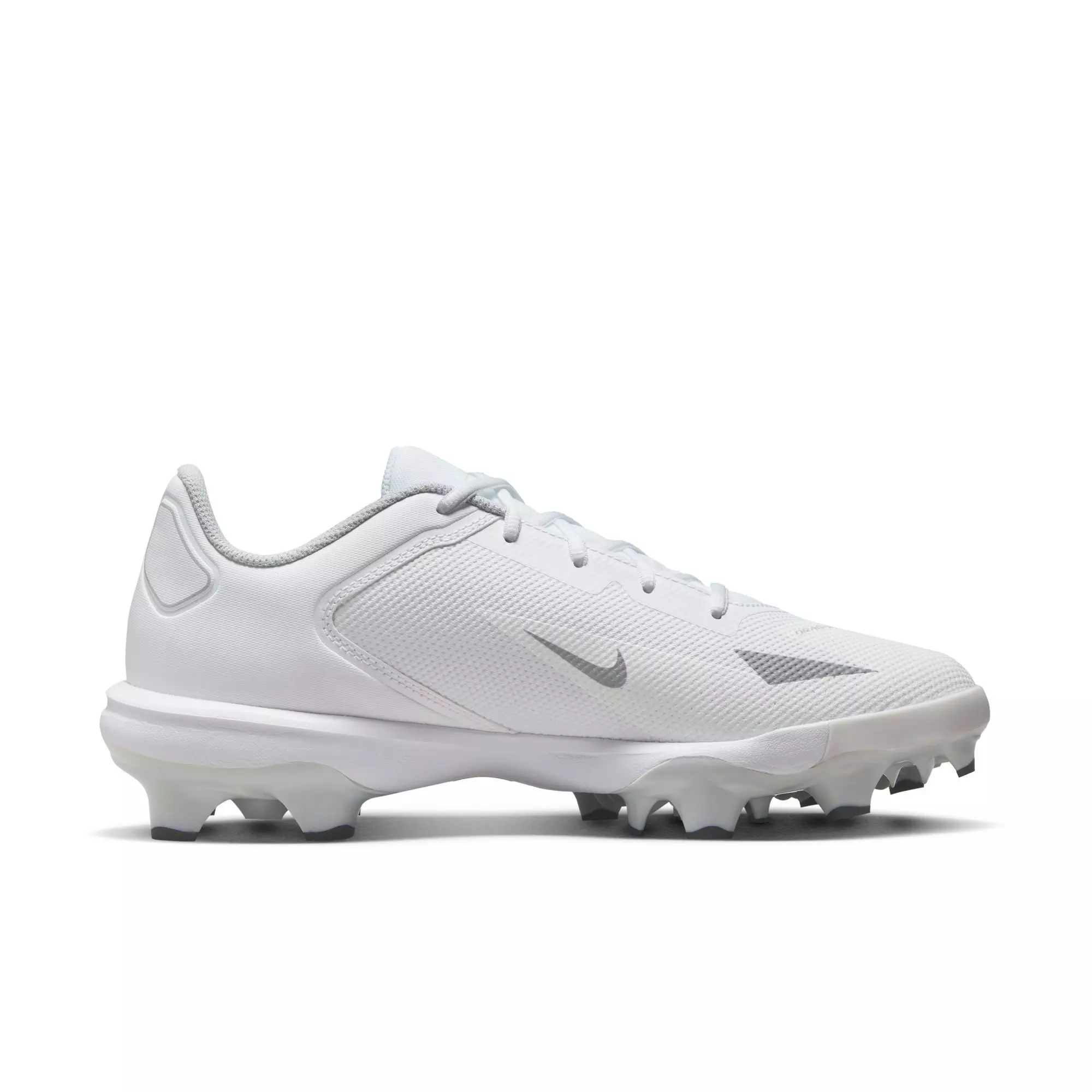 Nike Force Trout 8 Pro MCS "White/Black/Wolf Grey/Pure Platinum" Men's Baseball Cleat - WHITE/GREY