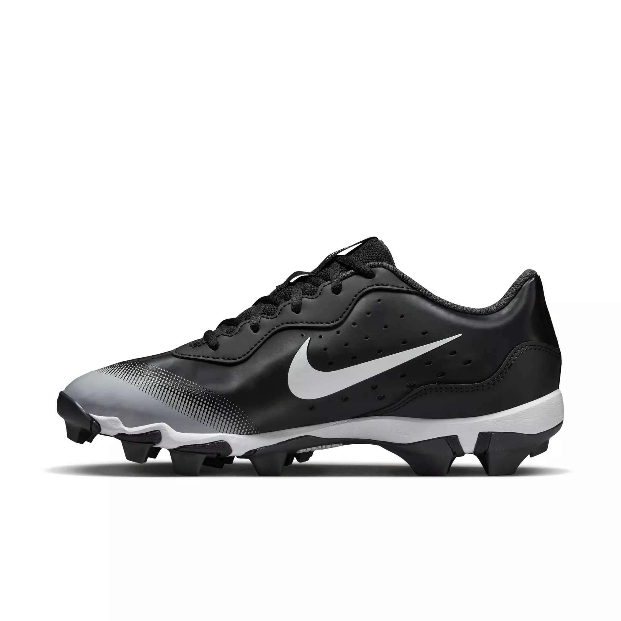 Nike Alpha Huarache Keystone LW "Black/White/Smoke Grey" Men's Baseball Cleat - BLACK/WHITE/GREY