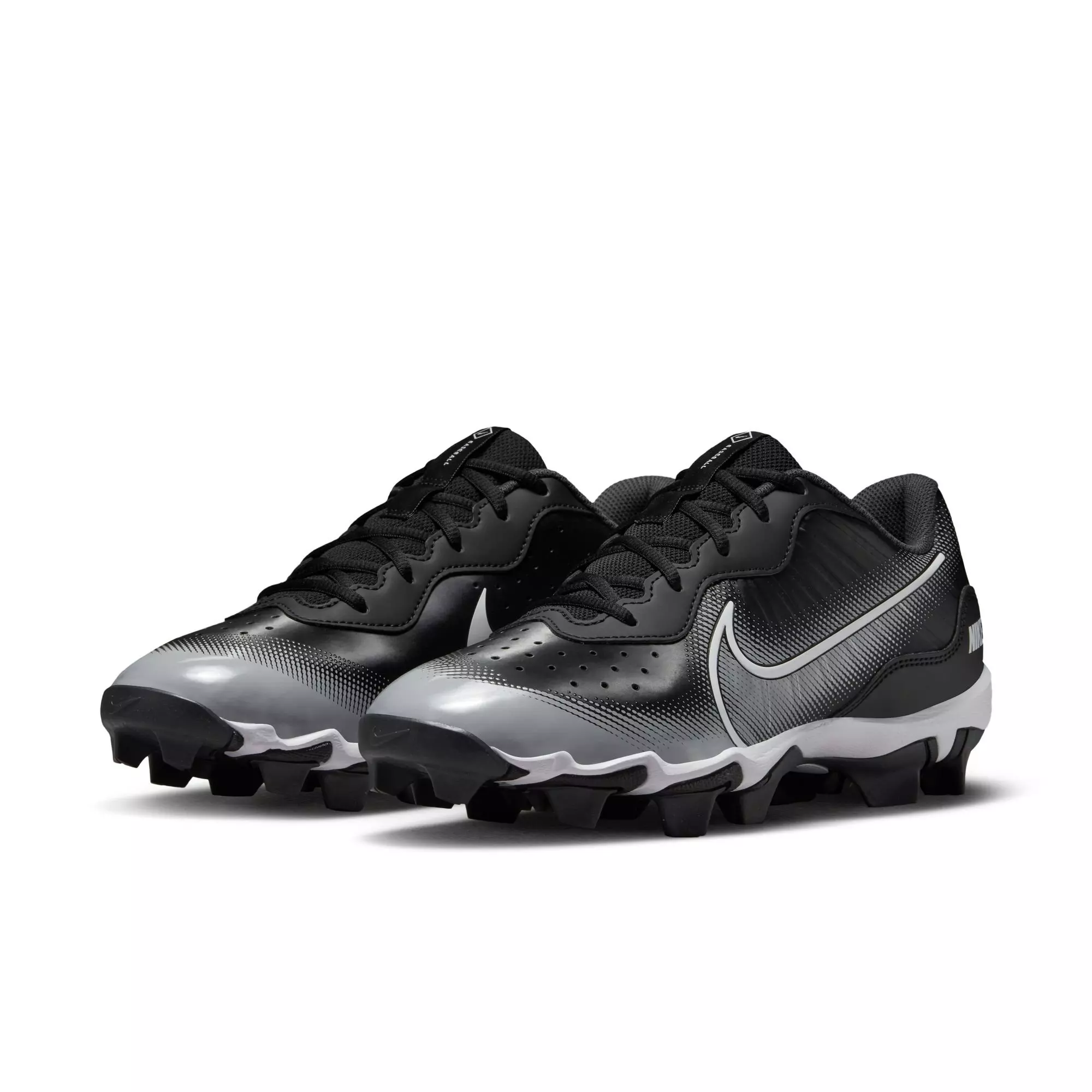 Nike Alpha Huarache Keystone LW "Black/White/Smoke Grey" Men's Baseball Cleat - BLACK/WHITE/GREY