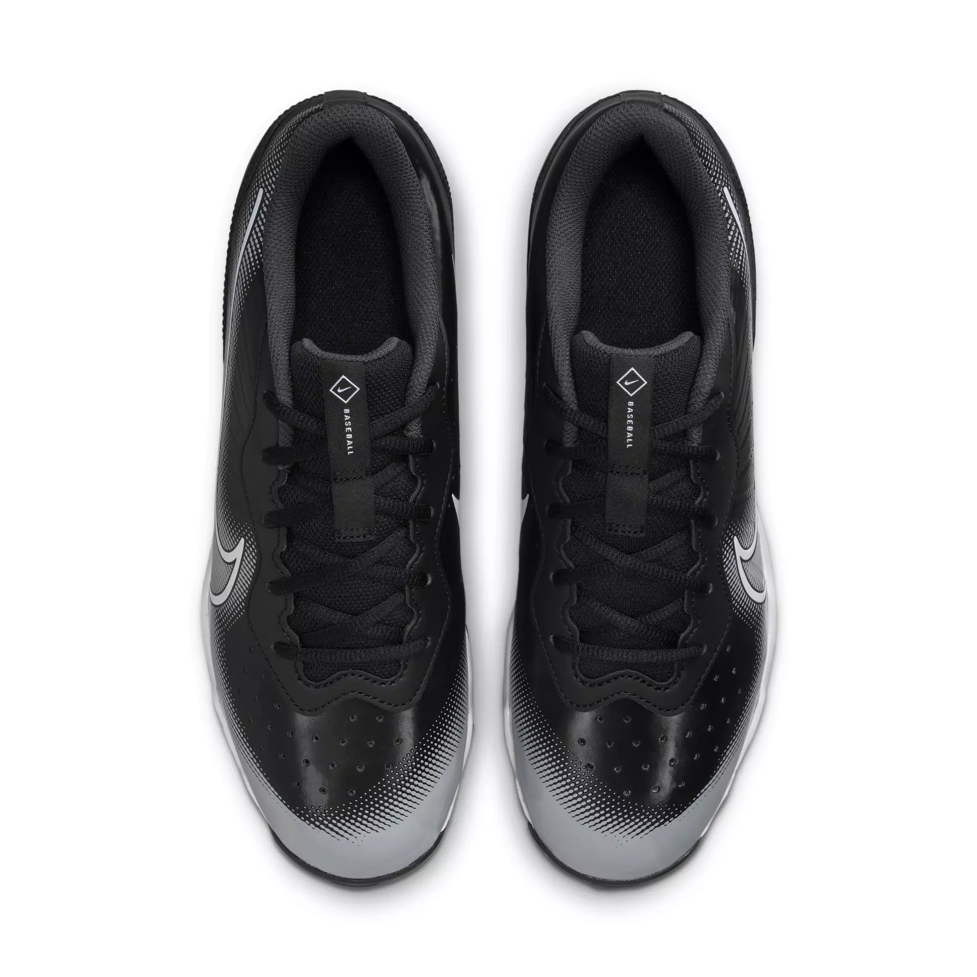 Nike Alpha Huarache Keystone LW "Black/White/Smoke Grey" Men's Baseball Cleat - BLACK/WHITE/GREY