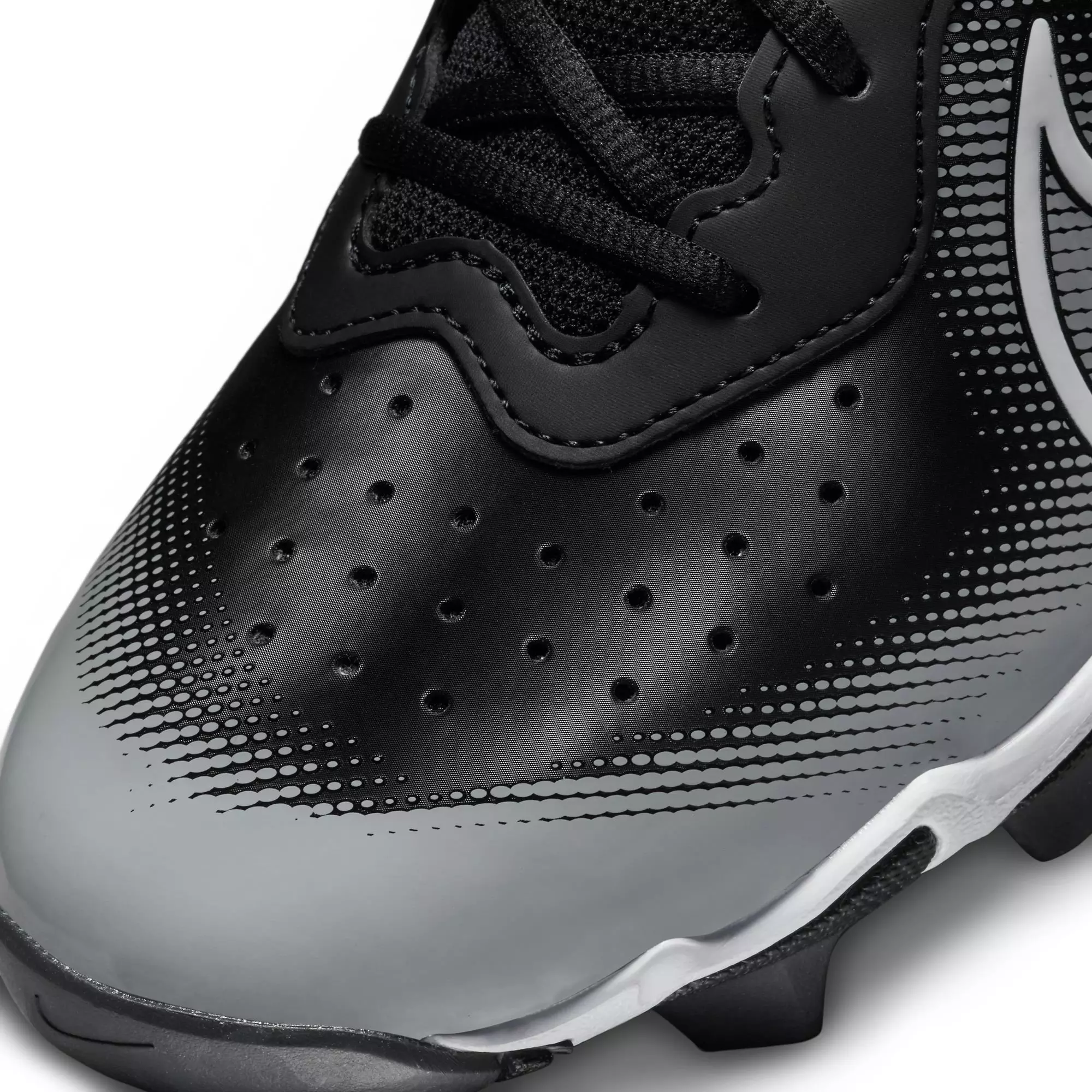 Nike Alpha Huarache Keystone LW "Black/White/Smoke Grey" Men's Baseball Cleat - BLACK/WHITE/GREY
