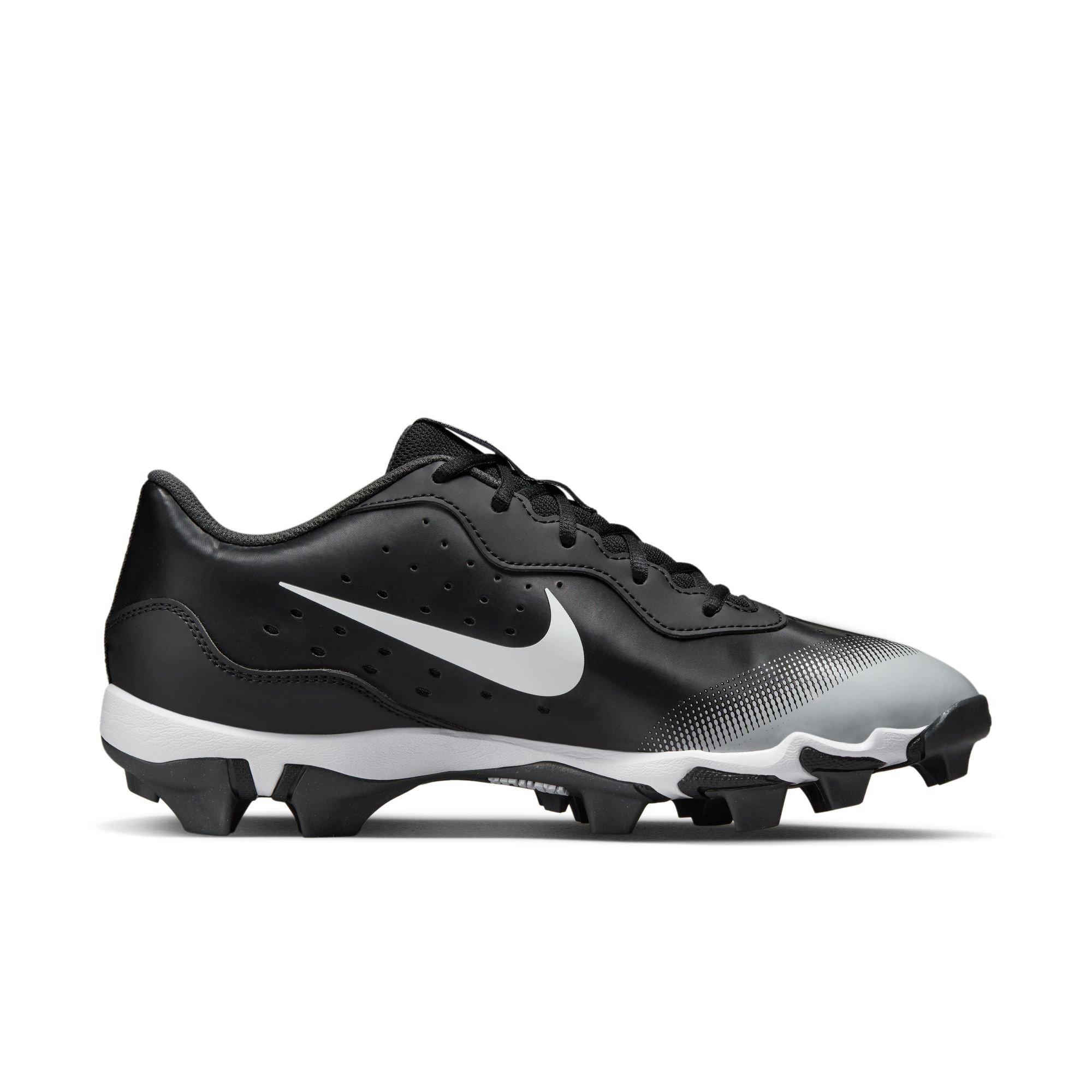 Nike Alpha Huarache Keystone LW "Black/White/Smoke Grey" Men's Baseball Cleat - BLACK/WHITE/GREY Thumbnail View 2